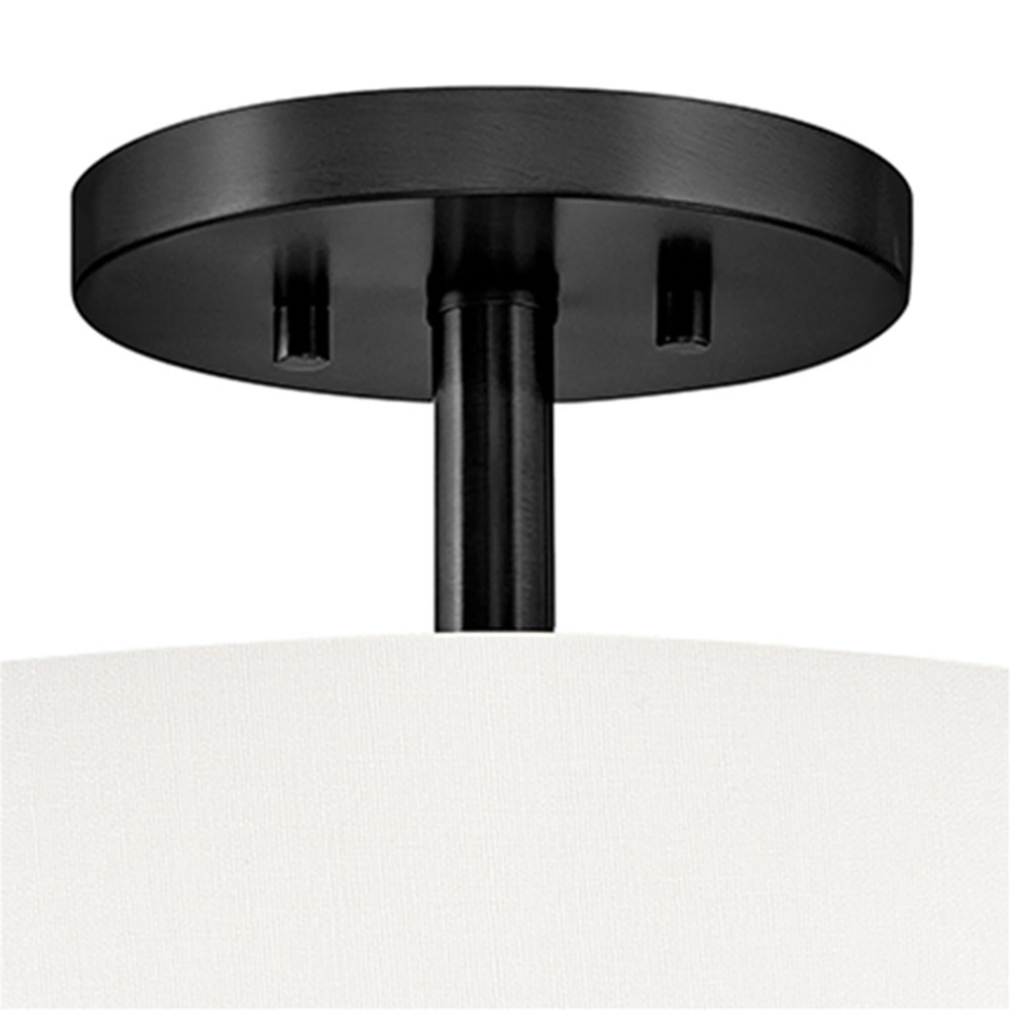Halle 14 Inch 3 Light Semi Flush Mount,