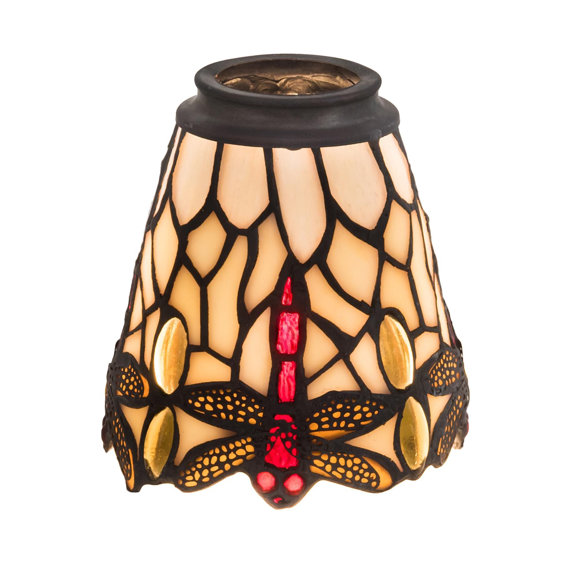 Shown with Amber-Bone Beige-Scarlet-Clear glass