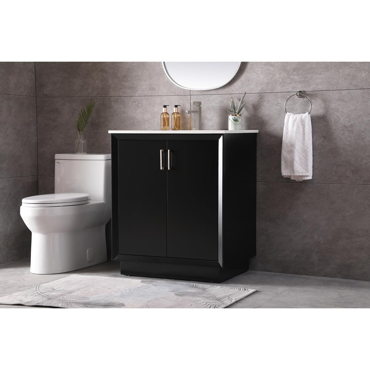 Shown in Black finish