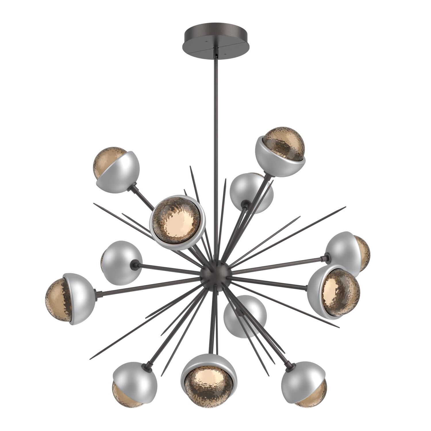 Shown in Graphite finish and Bronze glass and Classic Silver accent