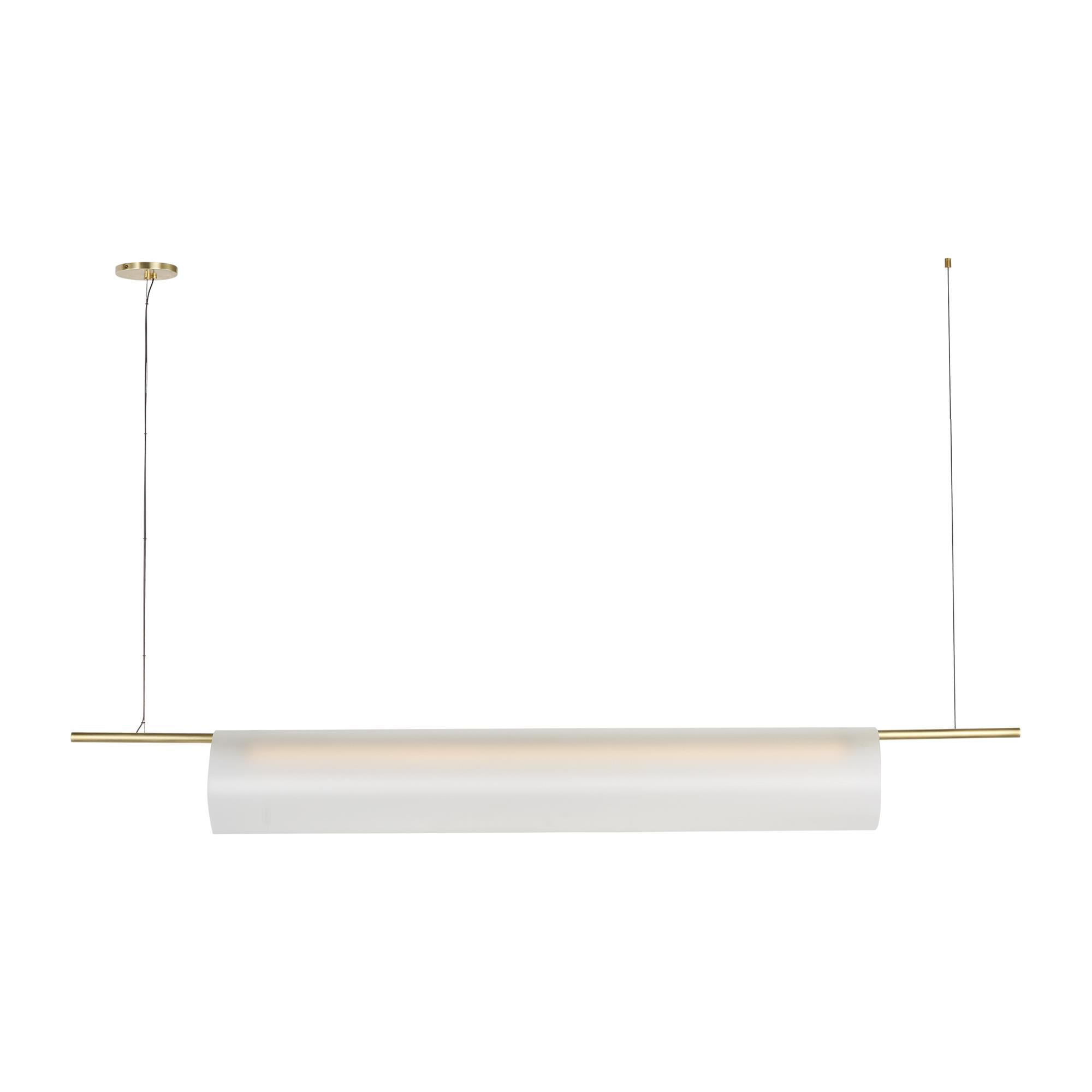 Shown in Hand-Rubbed Antique Brass finish and Etched glass