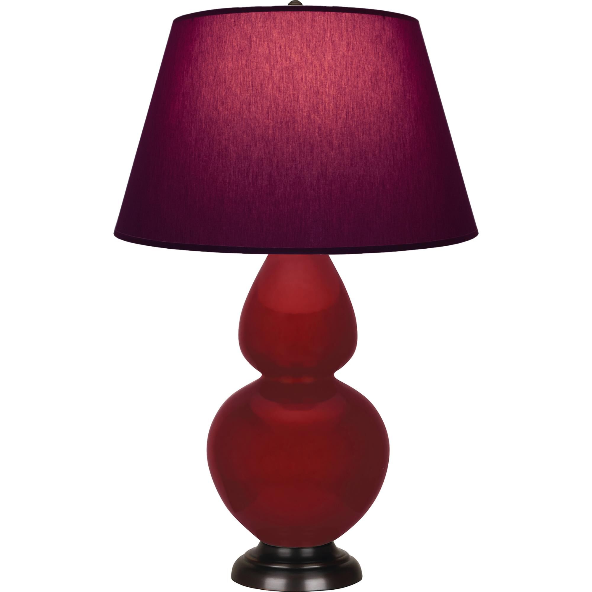 Shown in Sangria finish and Plum and Lavender shade and Deep Patina Bronze accent