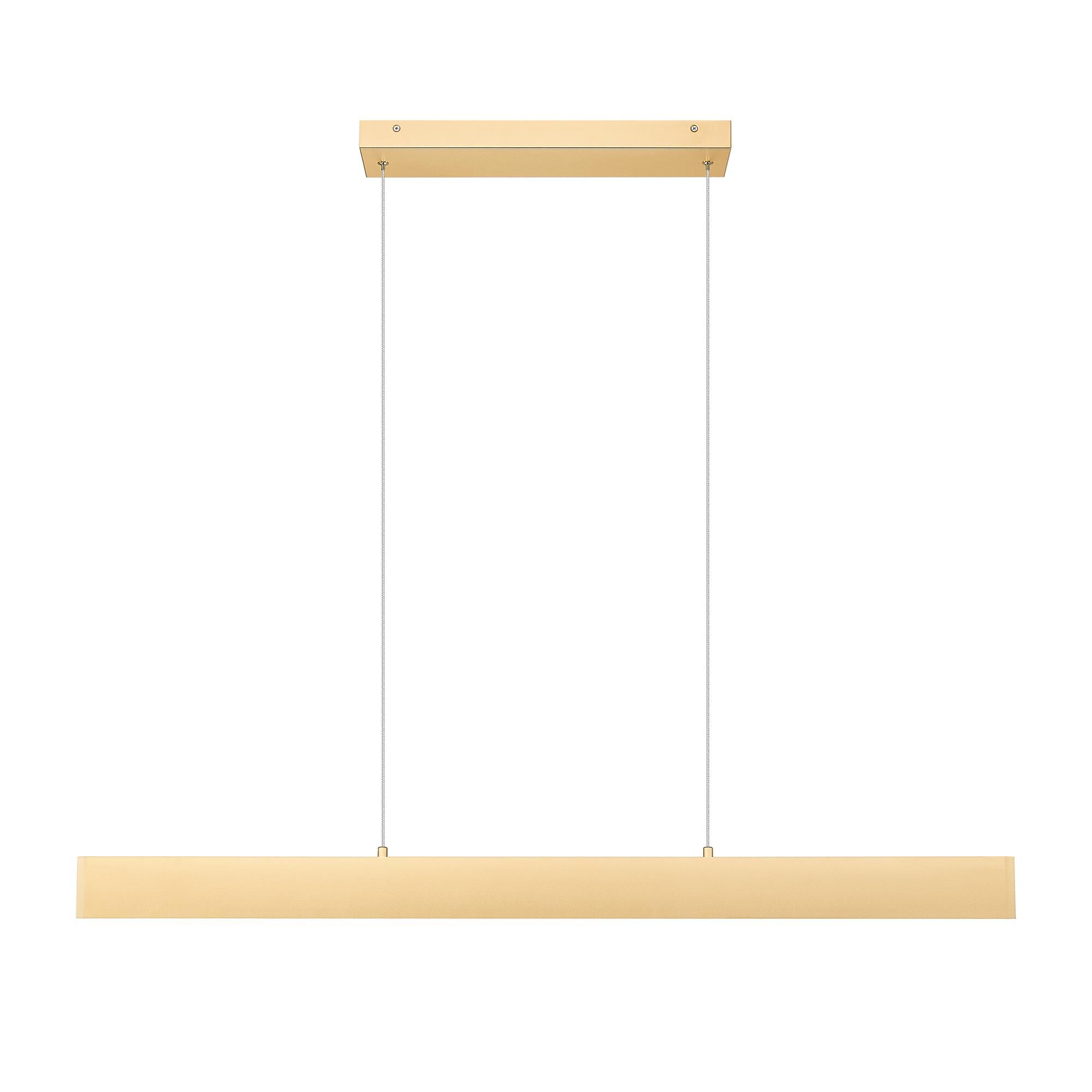 Shown in Gold finish and Frosted glass