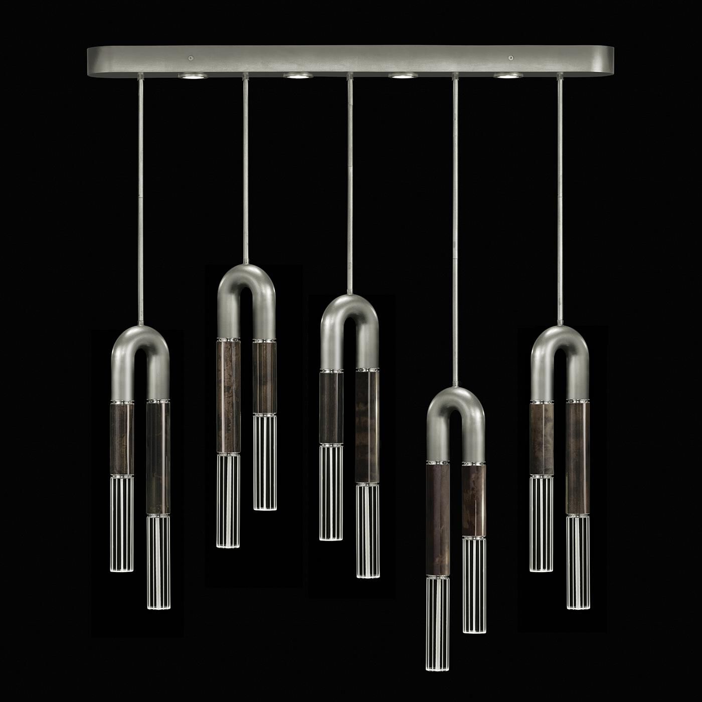 Antonia Linear Suspension Light by Fine Art Handcrafted Lighting