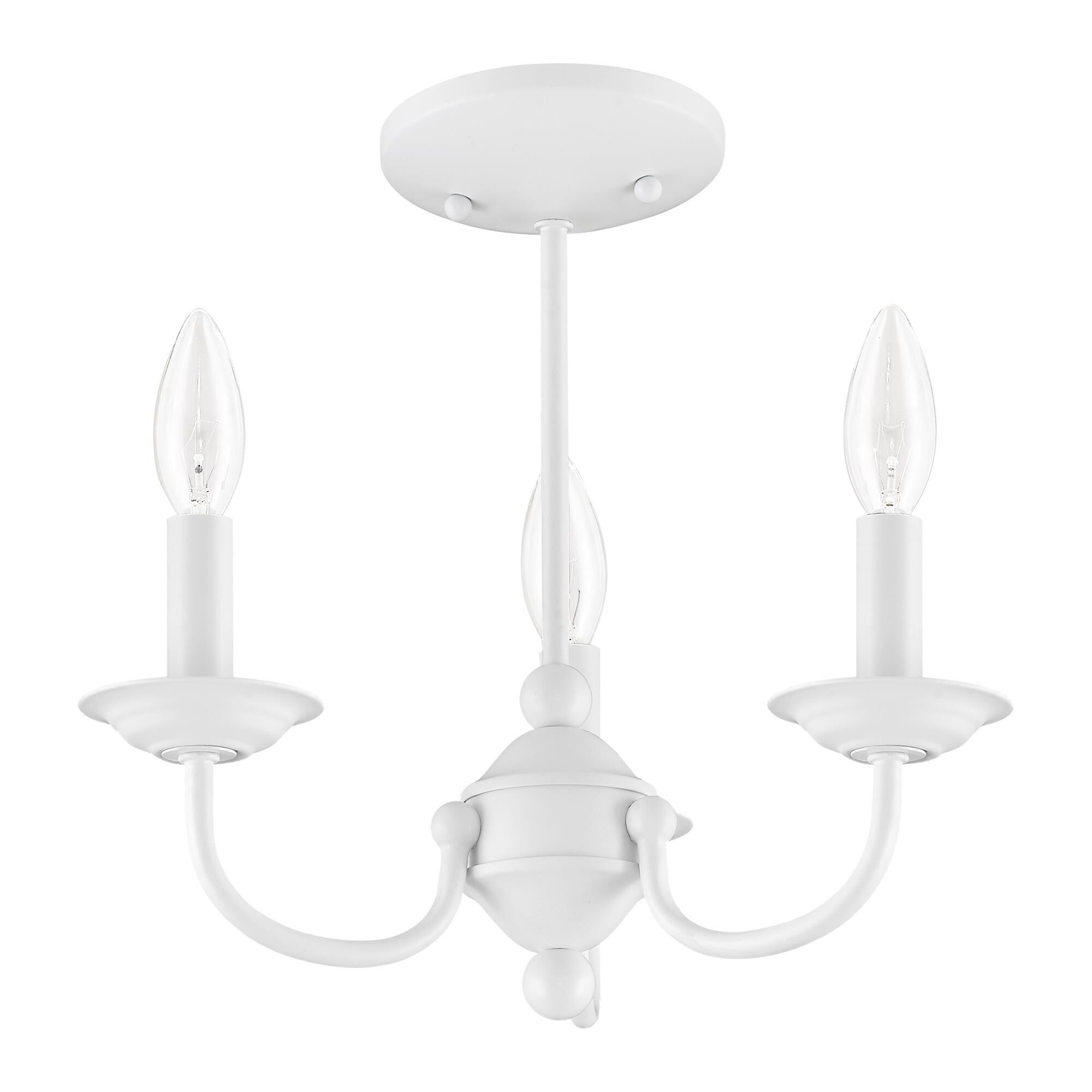 Home Basics 14 Inch 3 Light Mini Chandelier by Livex Lighting