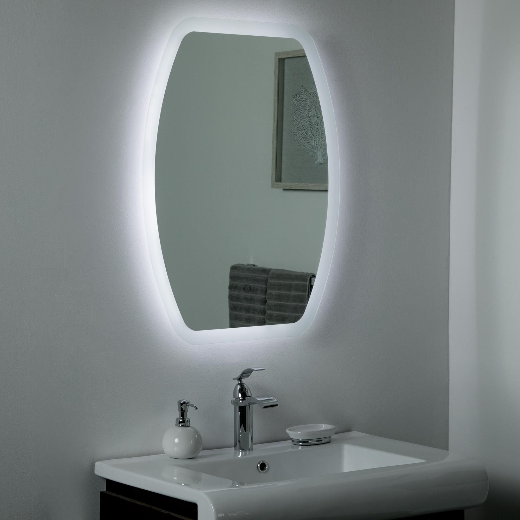 Luka LED Lighted Mirrors by Decor Wonderland