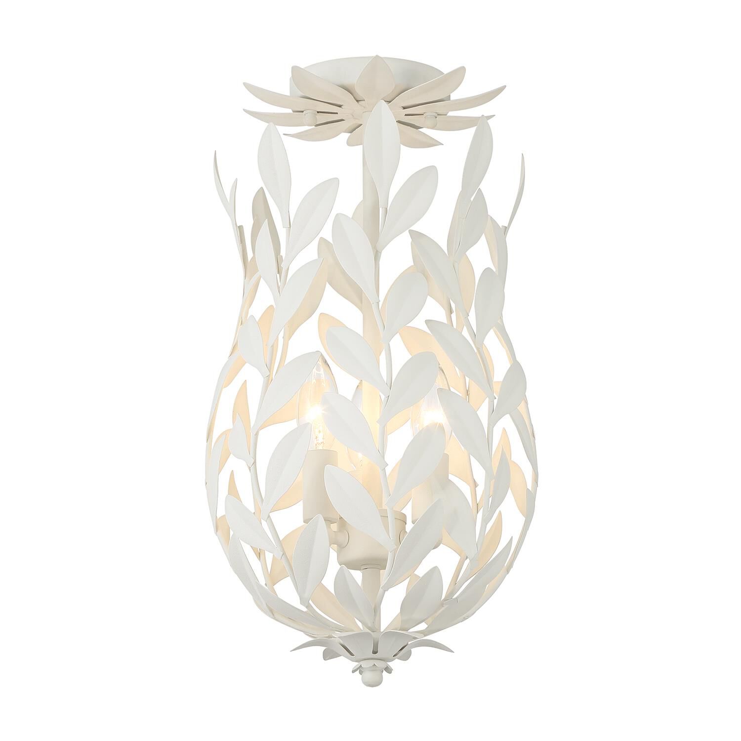 Broche 10 Inch Semi Flush Mount by Crystorama