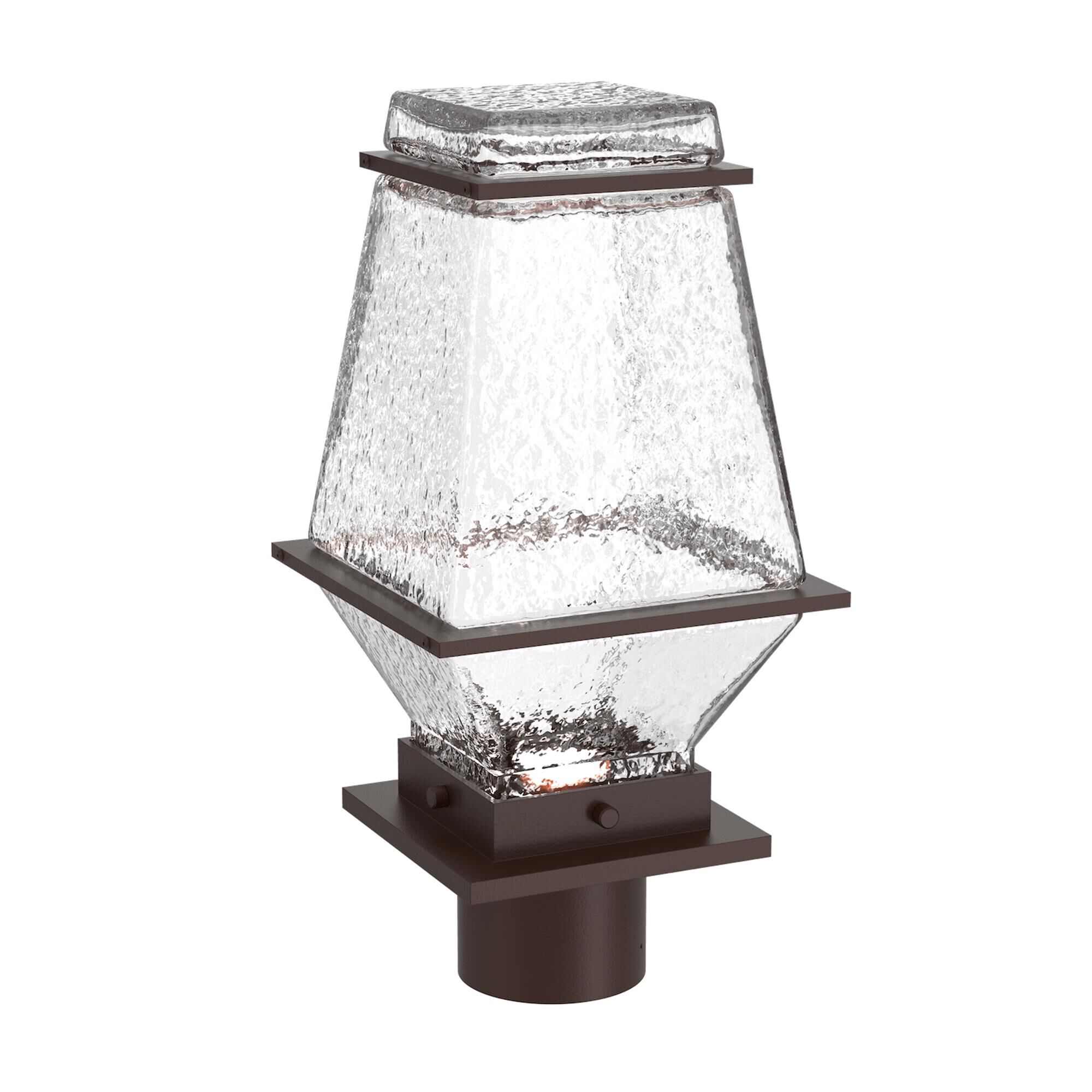 Shown in Statuary Bronze finish and Clear glass