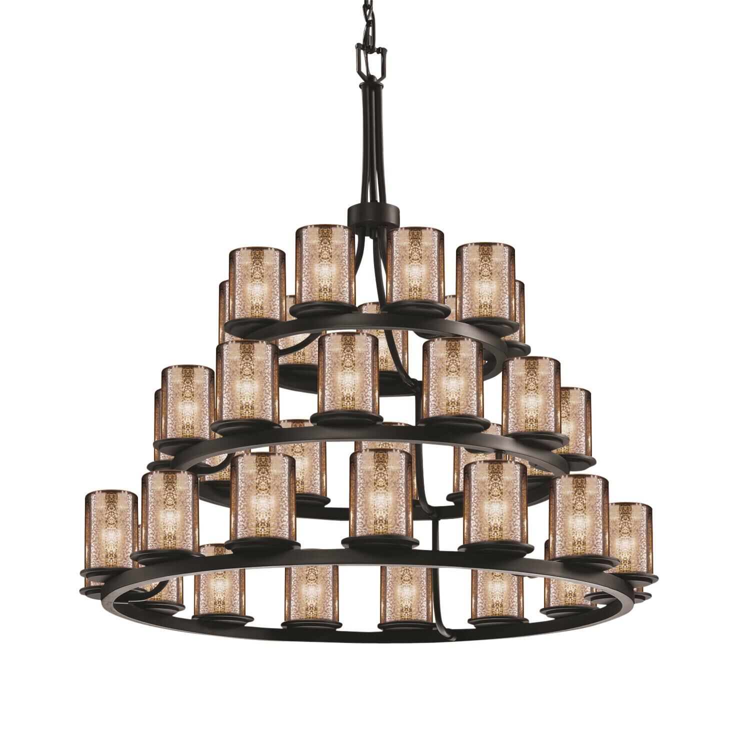 Fusion 42 Inch 36 Light Chandelier by Justice Design Group