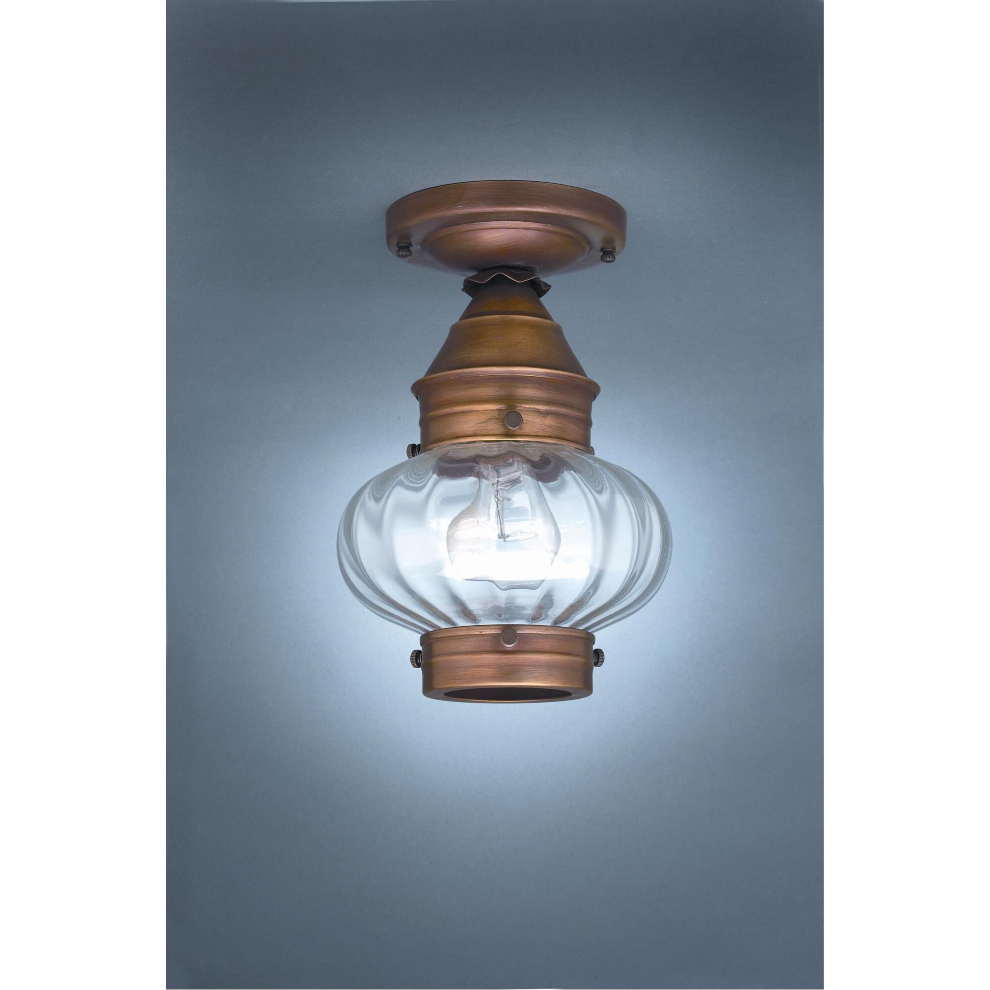 Onion 7 Inch Outdoor Flush Mount by Northeast Lantern
