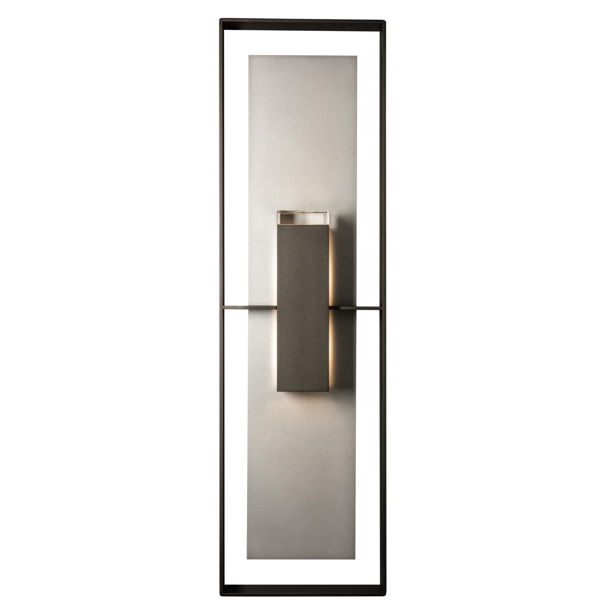 Shadow Box 45 Inch Tall 2 Light Outdoor Wall Light by Hubbardton Forge