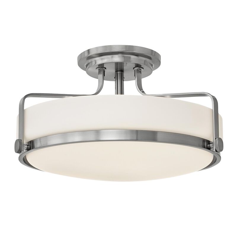 Harper 18 Inch 3 Light Semi Flush Mount by Hinkley