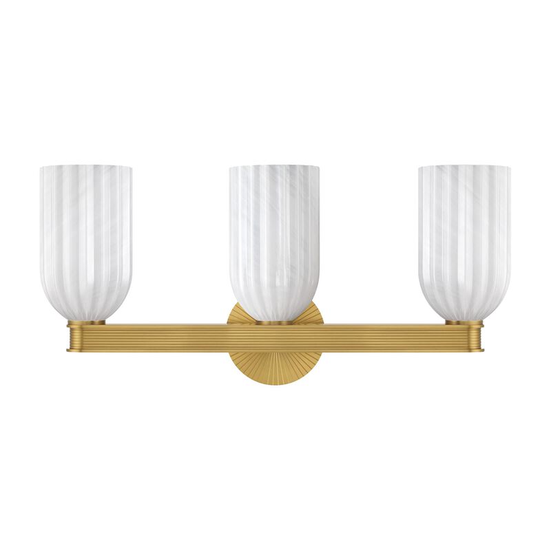 Lotus 23 Inch 3 Light Bath Vanity Light by Crystorama