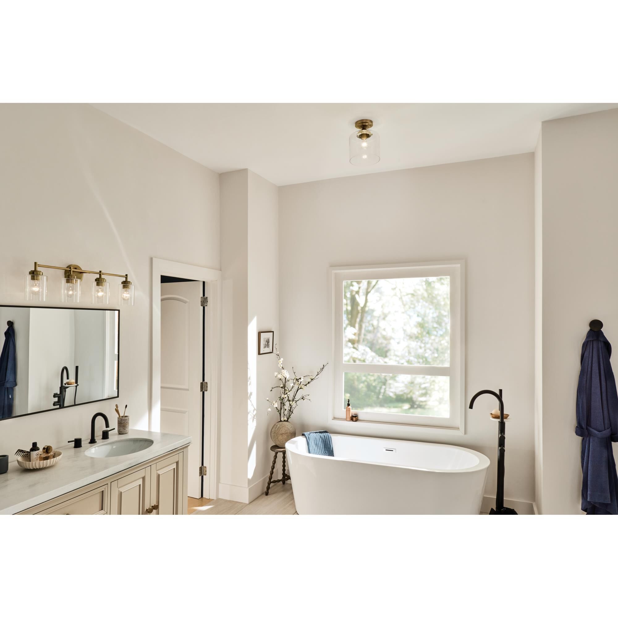 Winslow 9 Inch Semi Flush Mount by Kichler Lighting