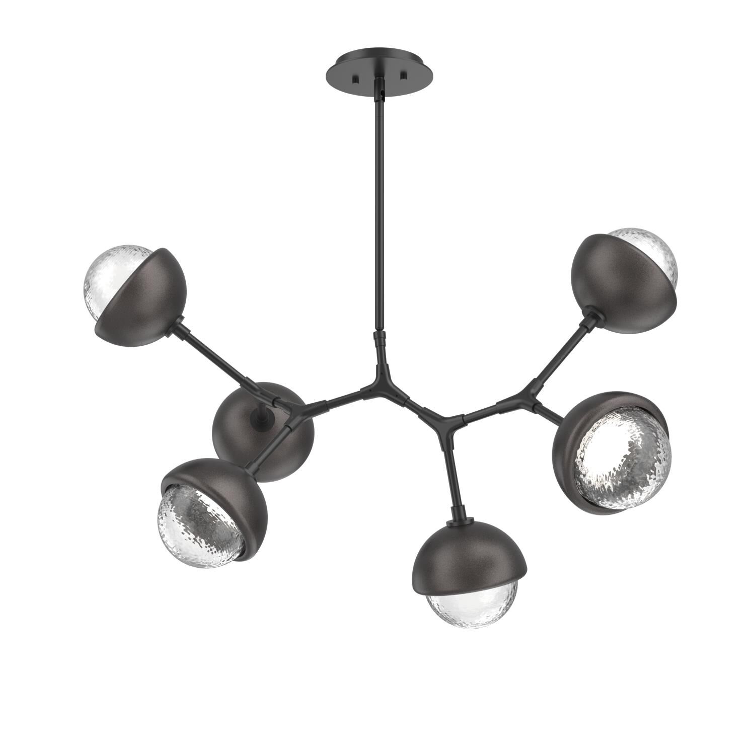 Shown in Matte Black finish and Clear glass and Graphite accent