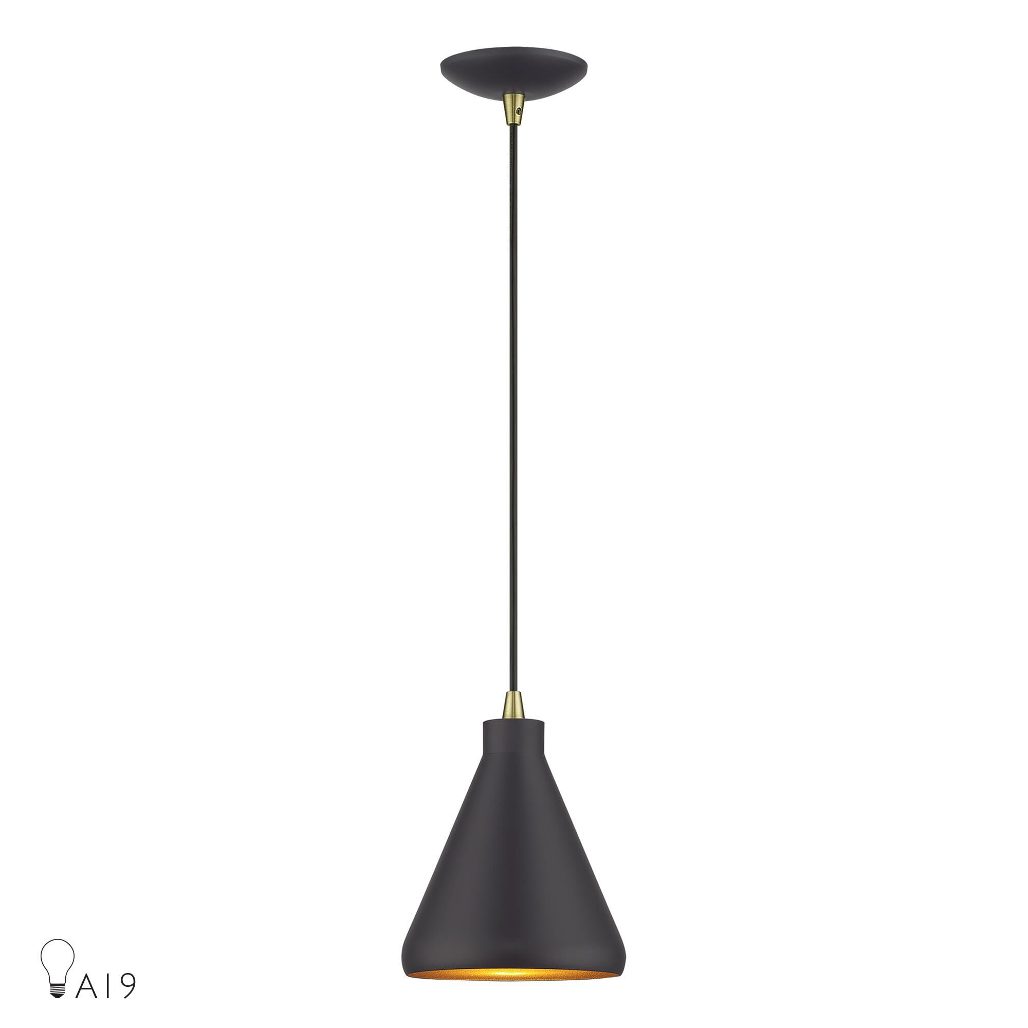 Geneva 7 Inch Mini Pendant by Livex Lighting