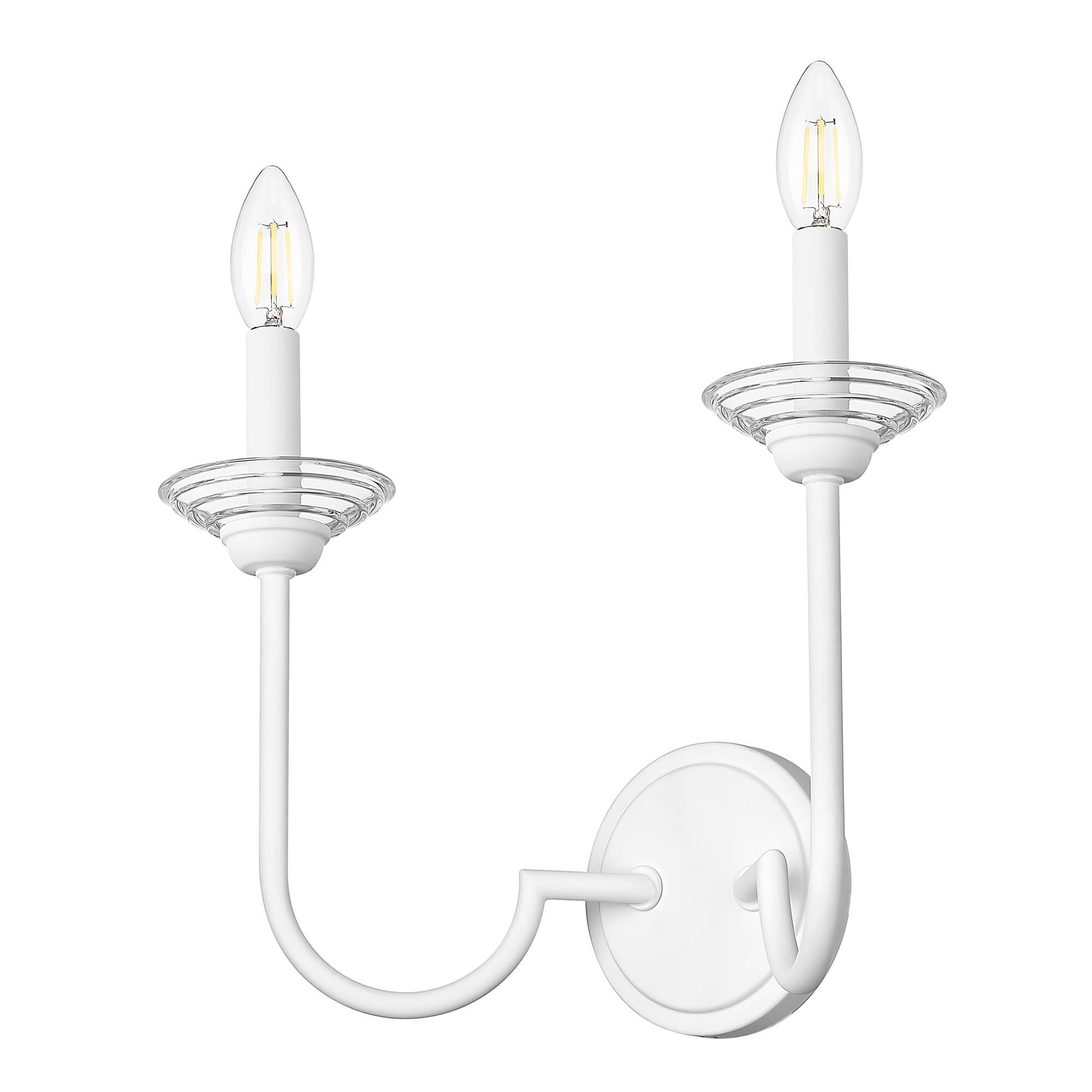 Shown in Textured White finish and Clear Ribbed glass and Clear Ribbed shade