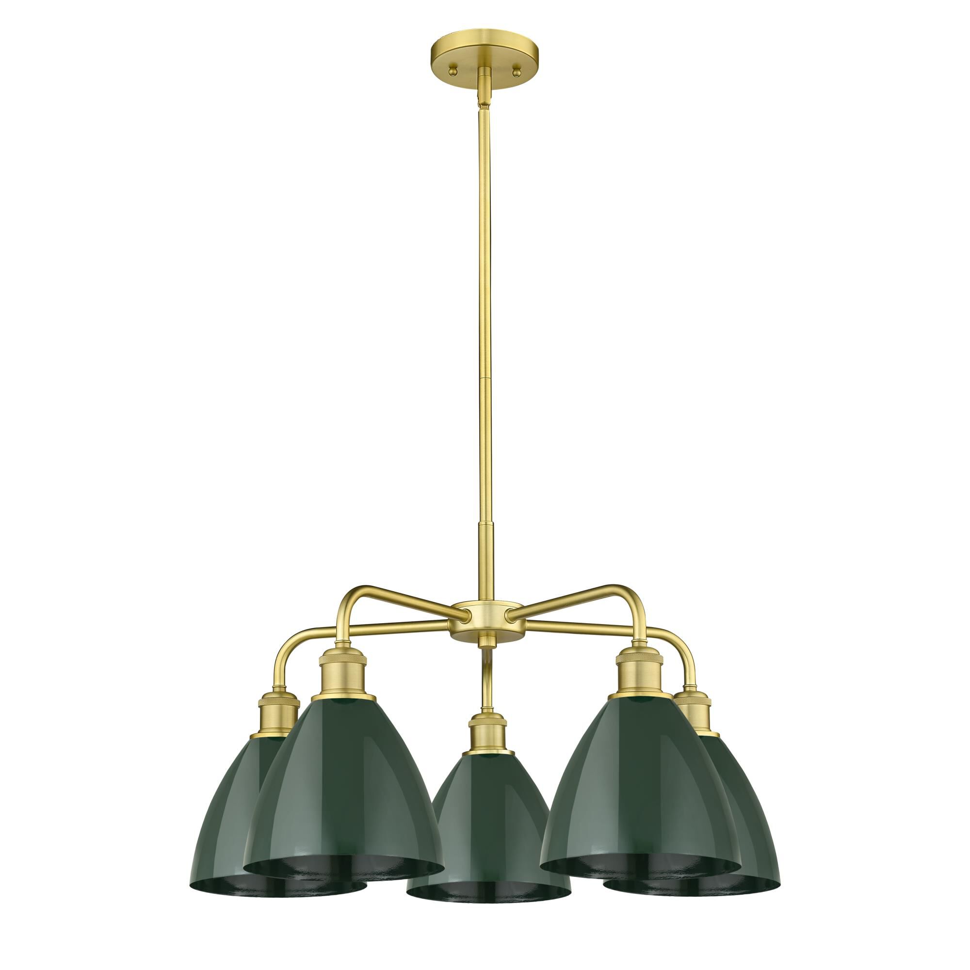 Shown in Satin Gold finish and Green shade