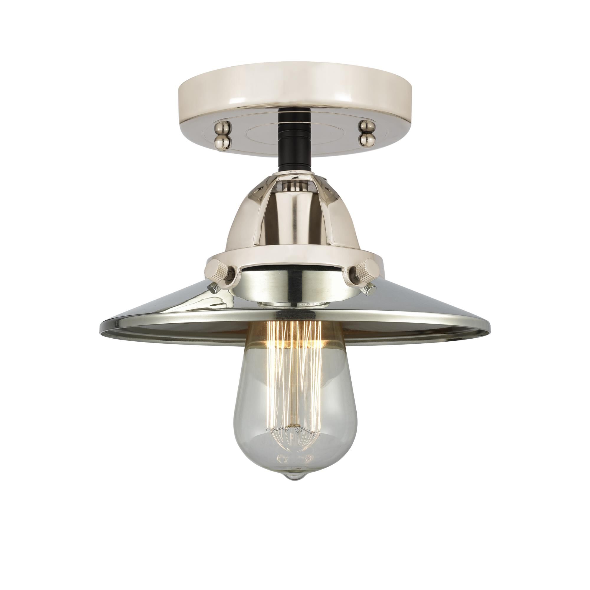 Bruno Marashlian Railroad 8 Inch 1 Light Semi Flush Mount by Innovations Lighting