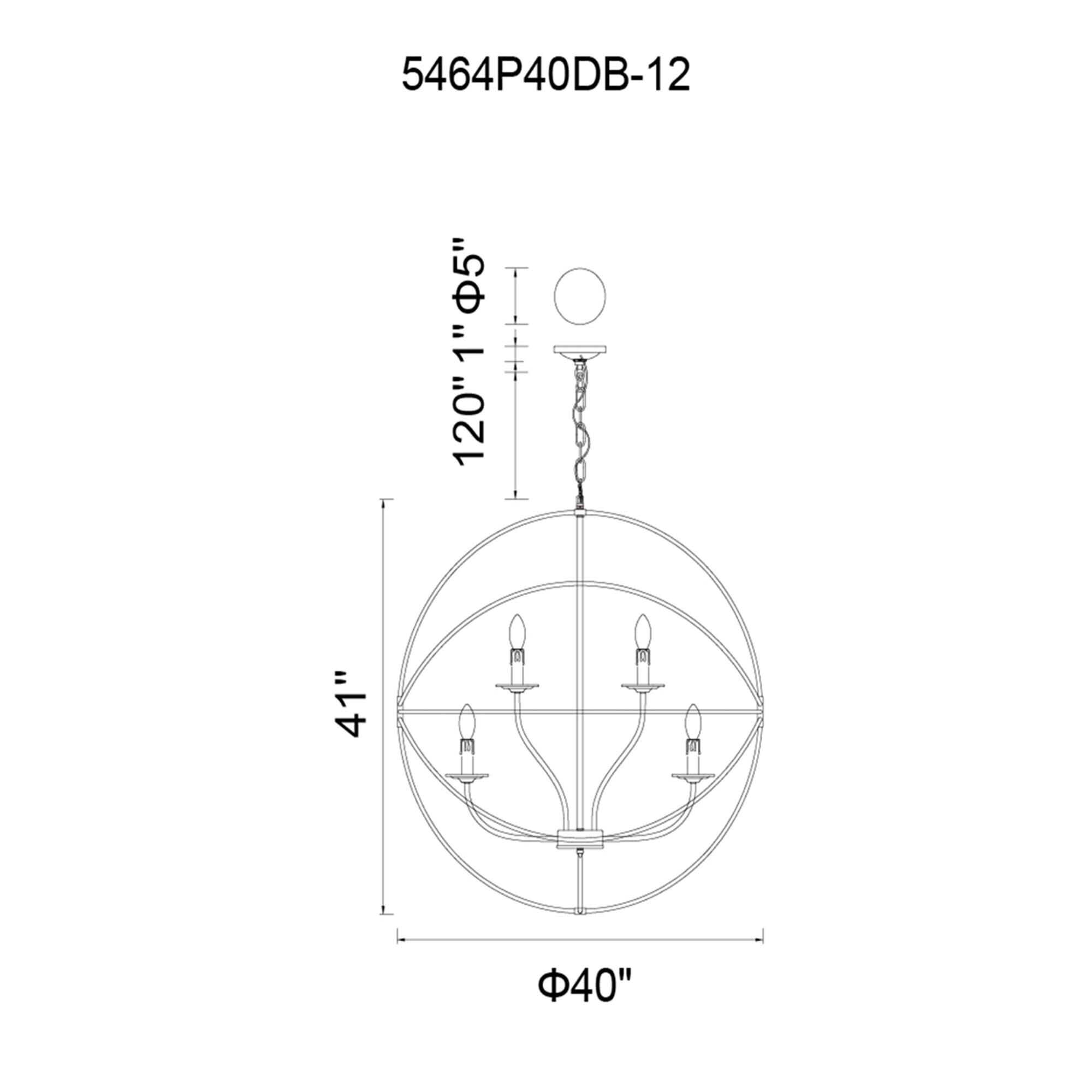 Arza 40 Inch Large Pendant by CWI Lighting