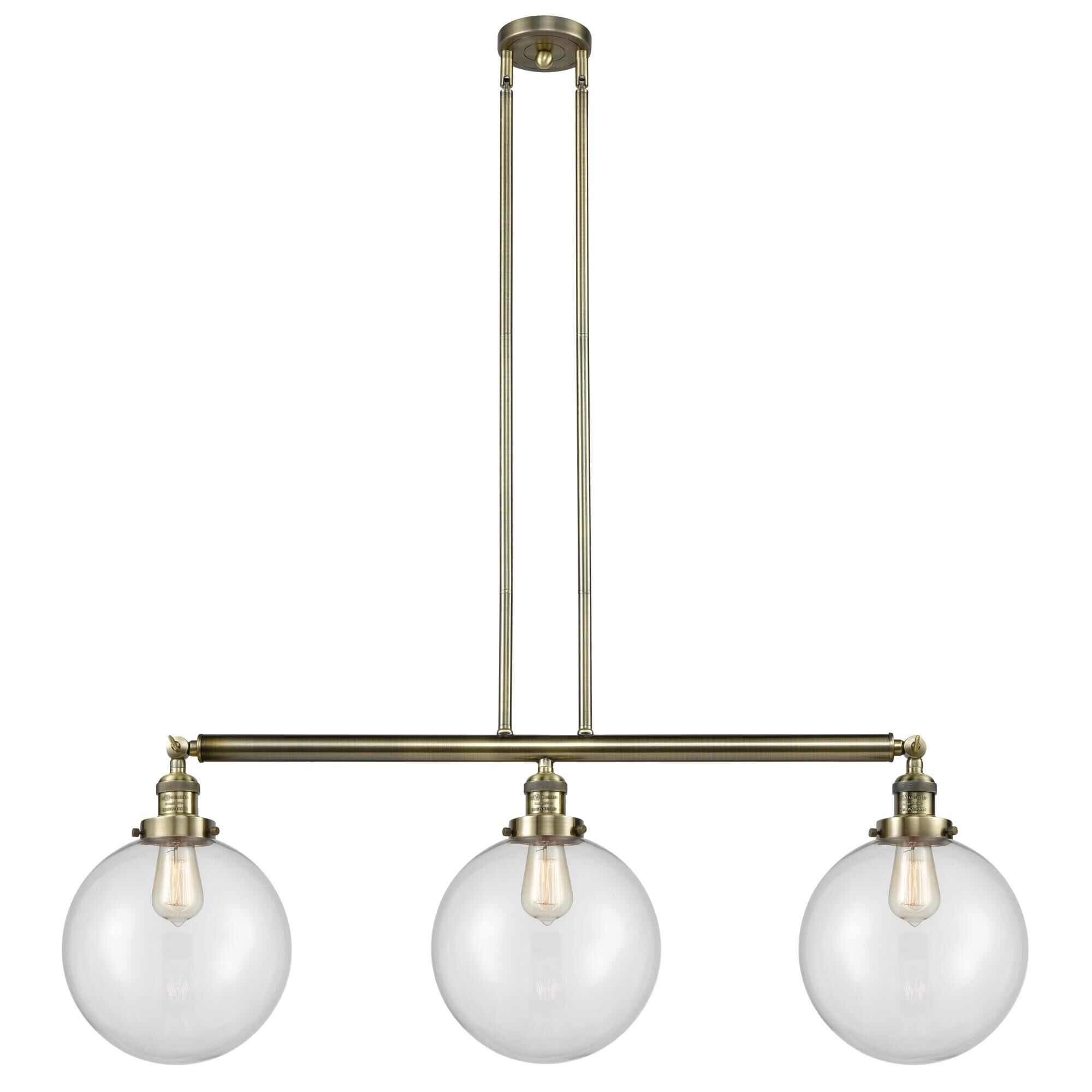 Bruno Marashlian X-Large Beacon 42 Inch 3 Light Linear Suspension Light by Innovations Lighting