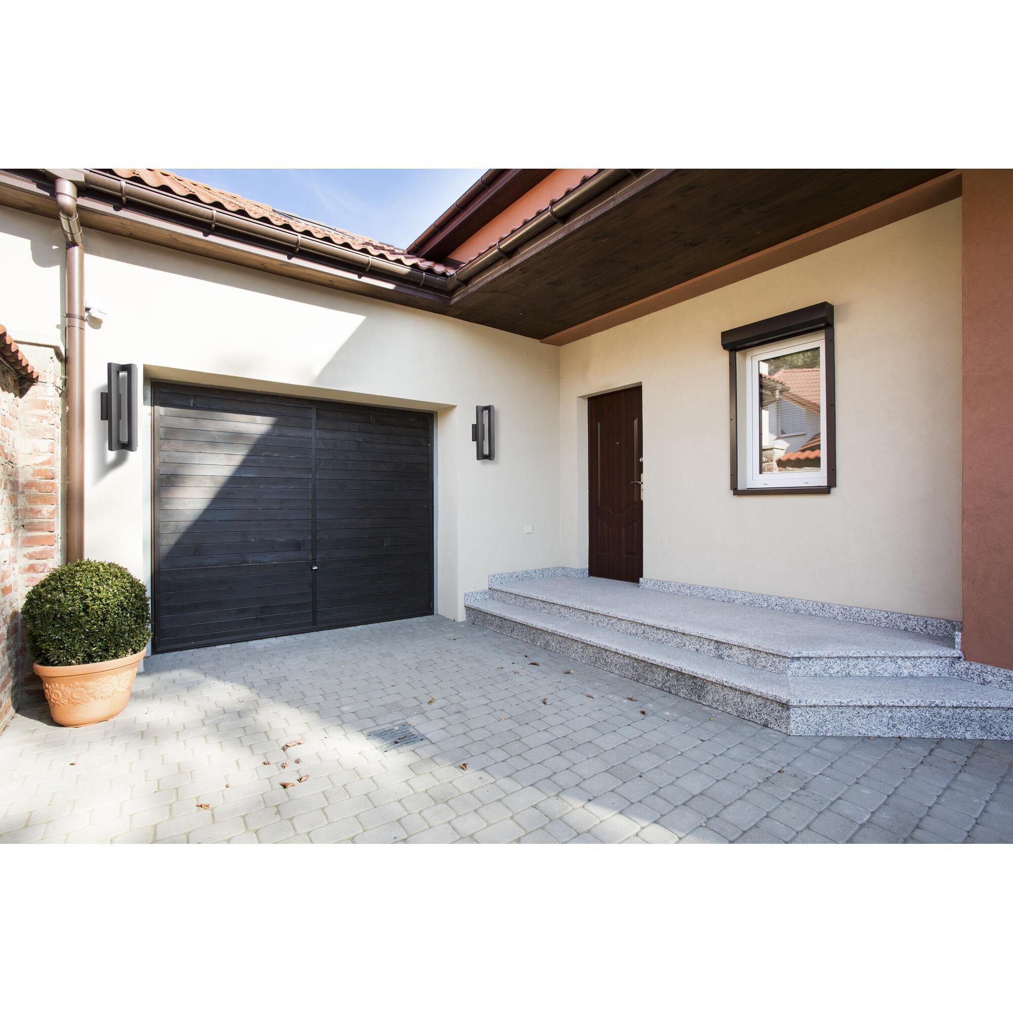 Kai 14 Inch Tall 3 Light LED Outdoor Wall Light by Craftmade