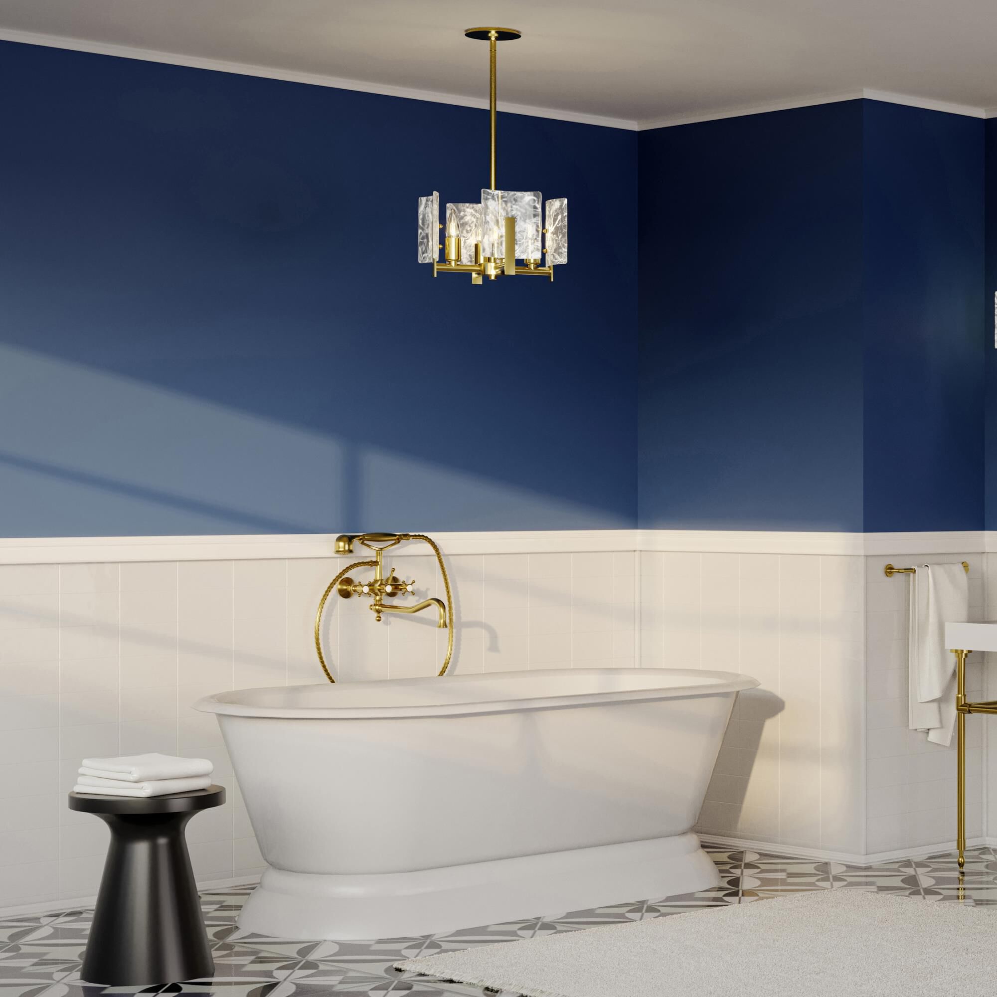 Shown in Modern Brass finish