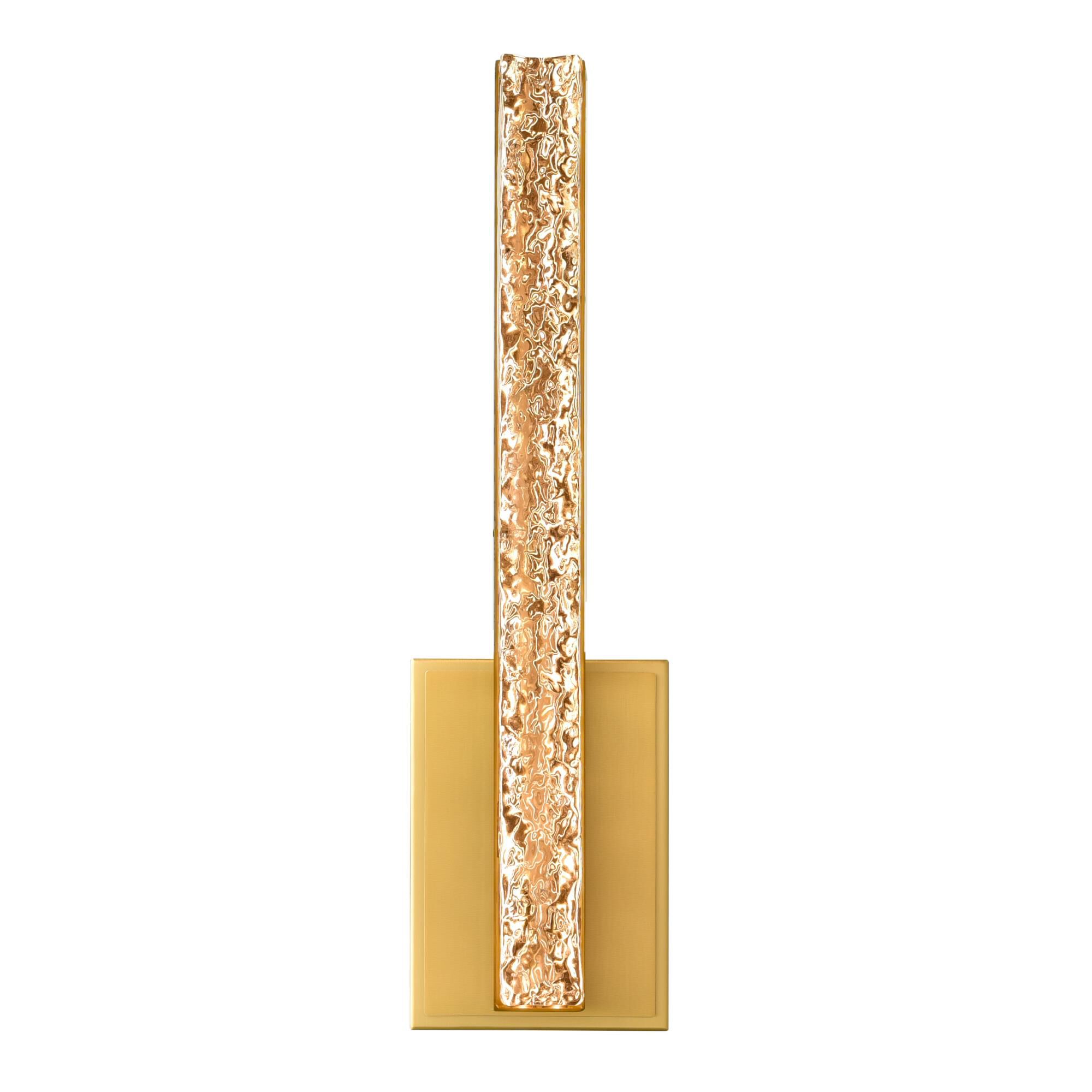Shown in Brass finish and Clear crystal