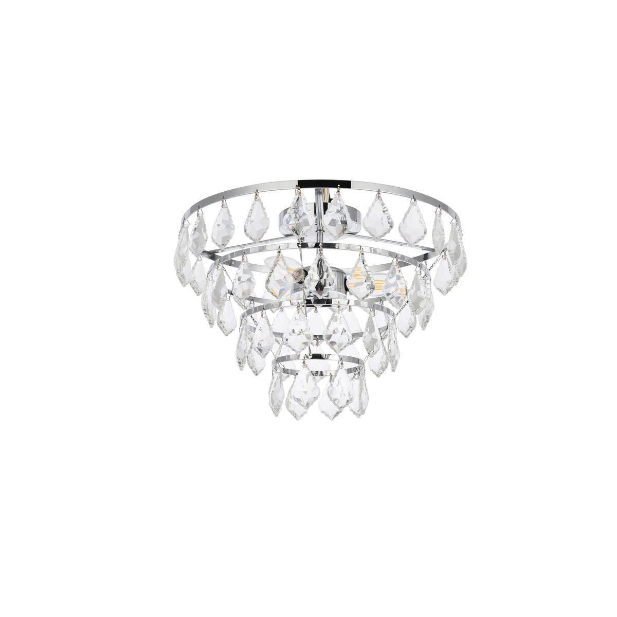 Shown in Chrome finish and Royal Cut Clear crystal