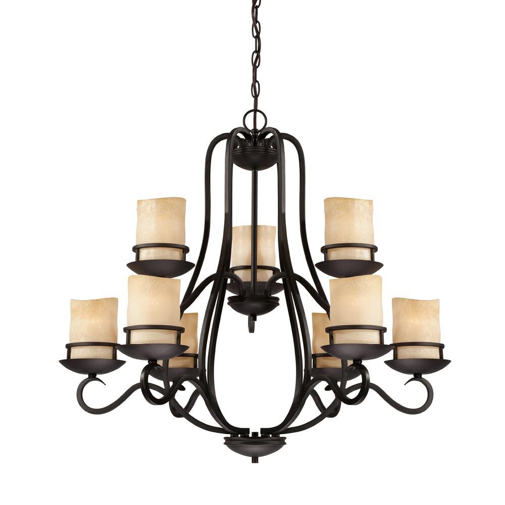 Lauderhill 32 Inch 9 Light Chandelier by Designers Fountain