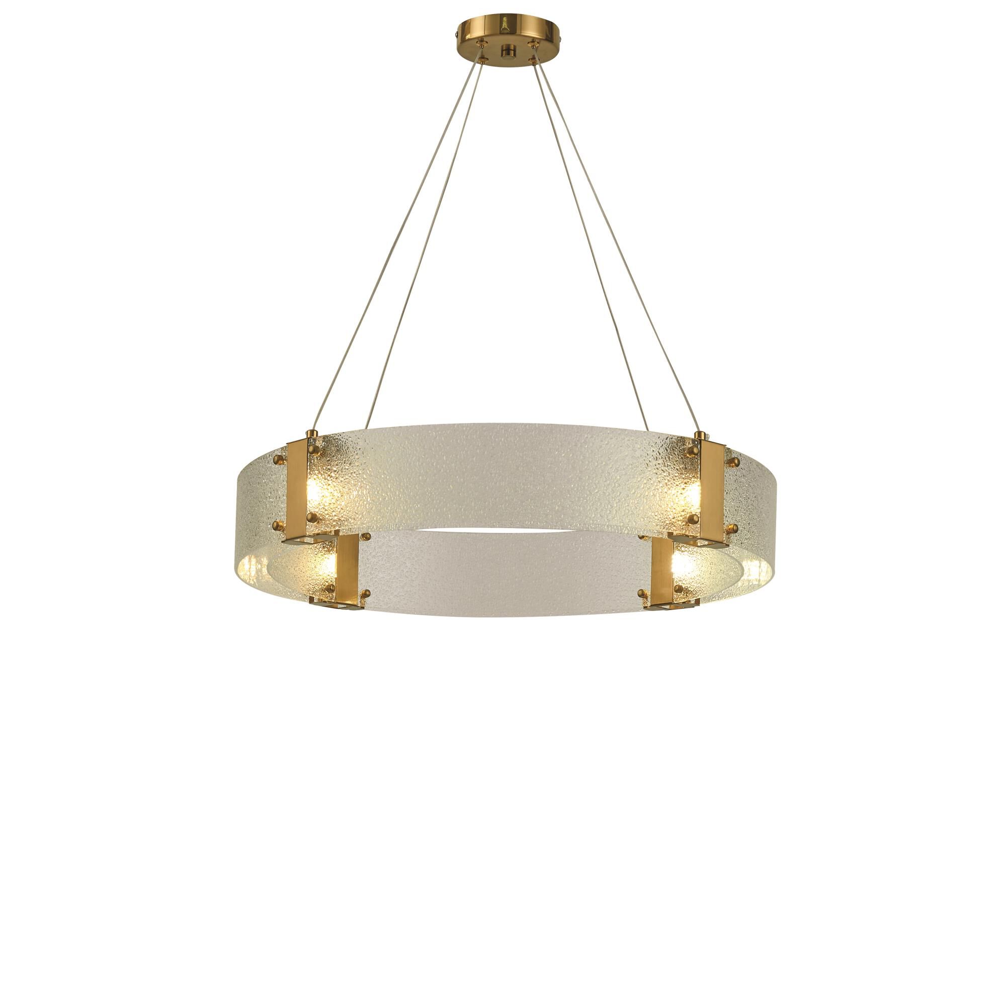 Lyra 24 Inch 4 Light Chandelier by Thumprints