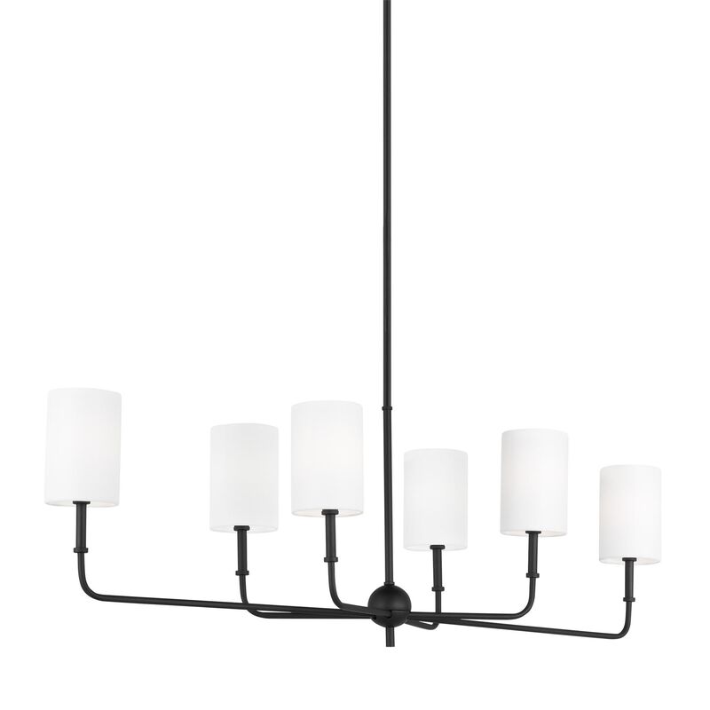 Sean Lavin Foxdale 44 Inch 6 Light Chandelier by Visual Comfort Studio Collection