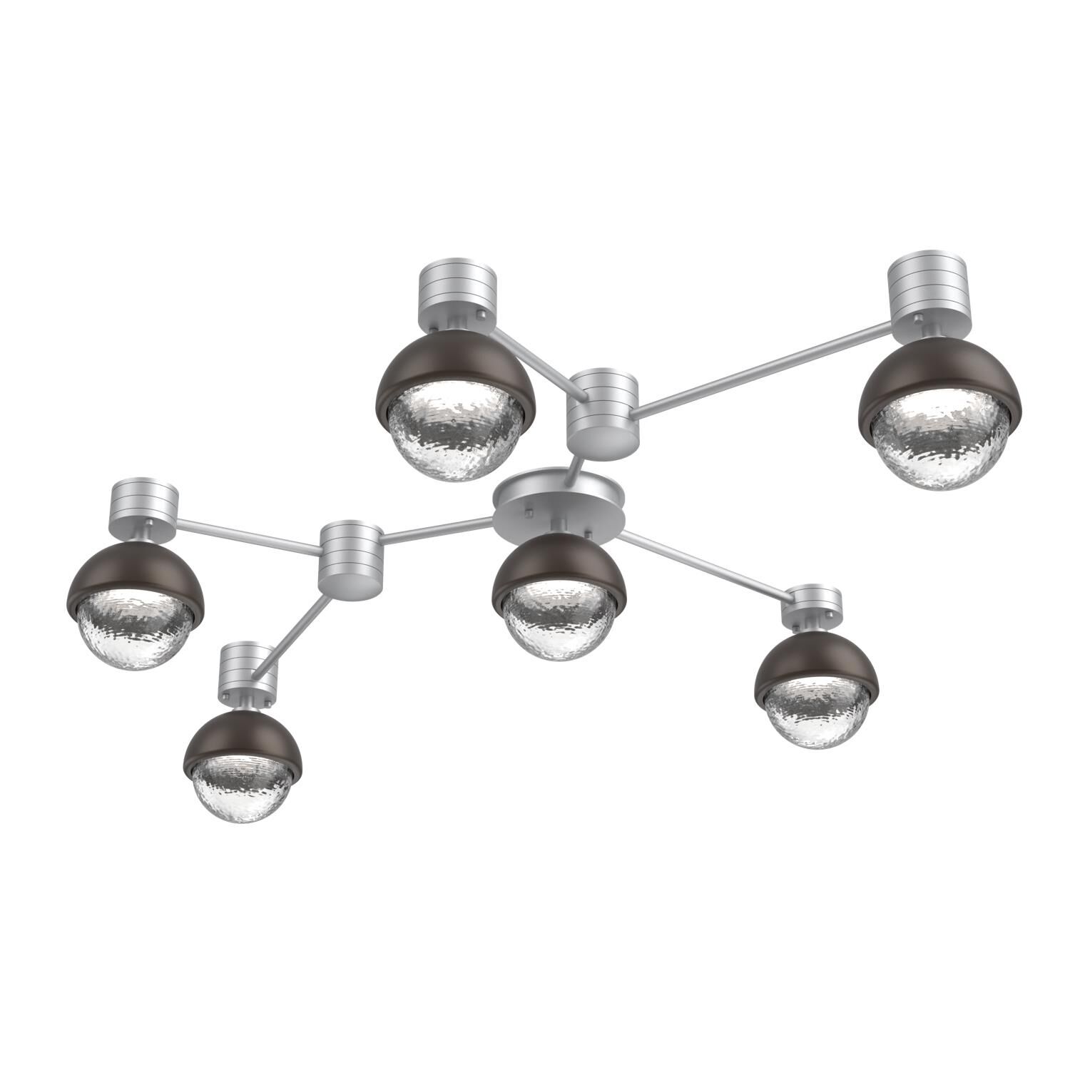 Shown in Classic Silver finish and Clear glass and Flat Bronze accent