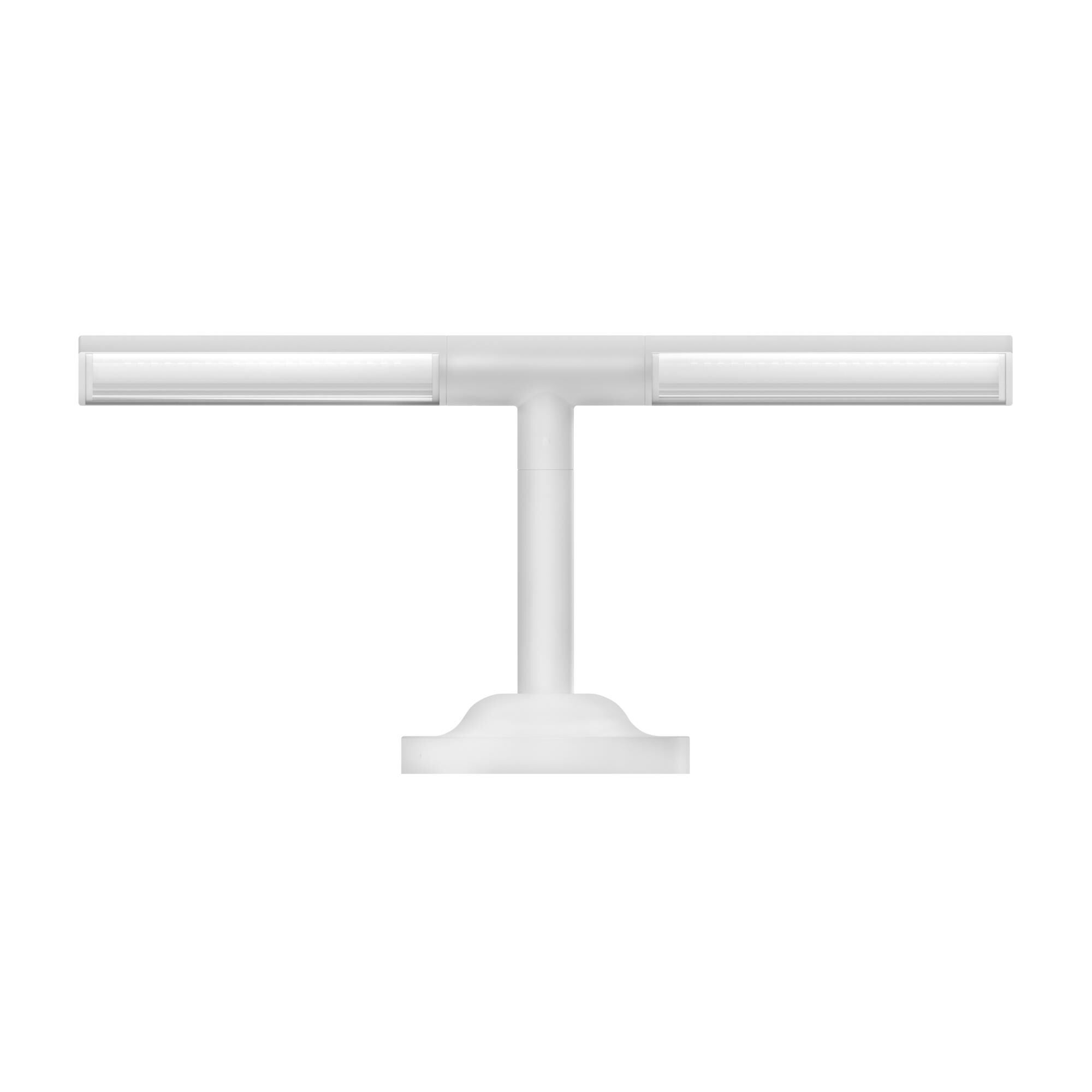 Shown in Matte White finish and Clear glass