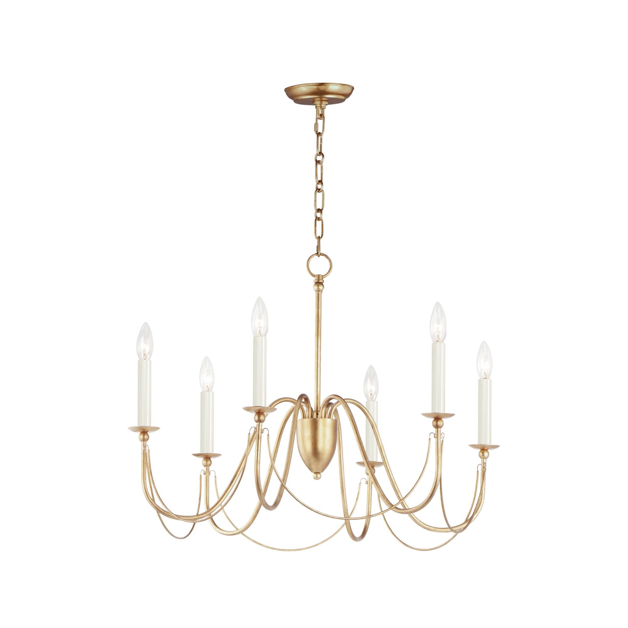 Plumette 28 Inch 6 Light Chandelier by Maxim Lighting