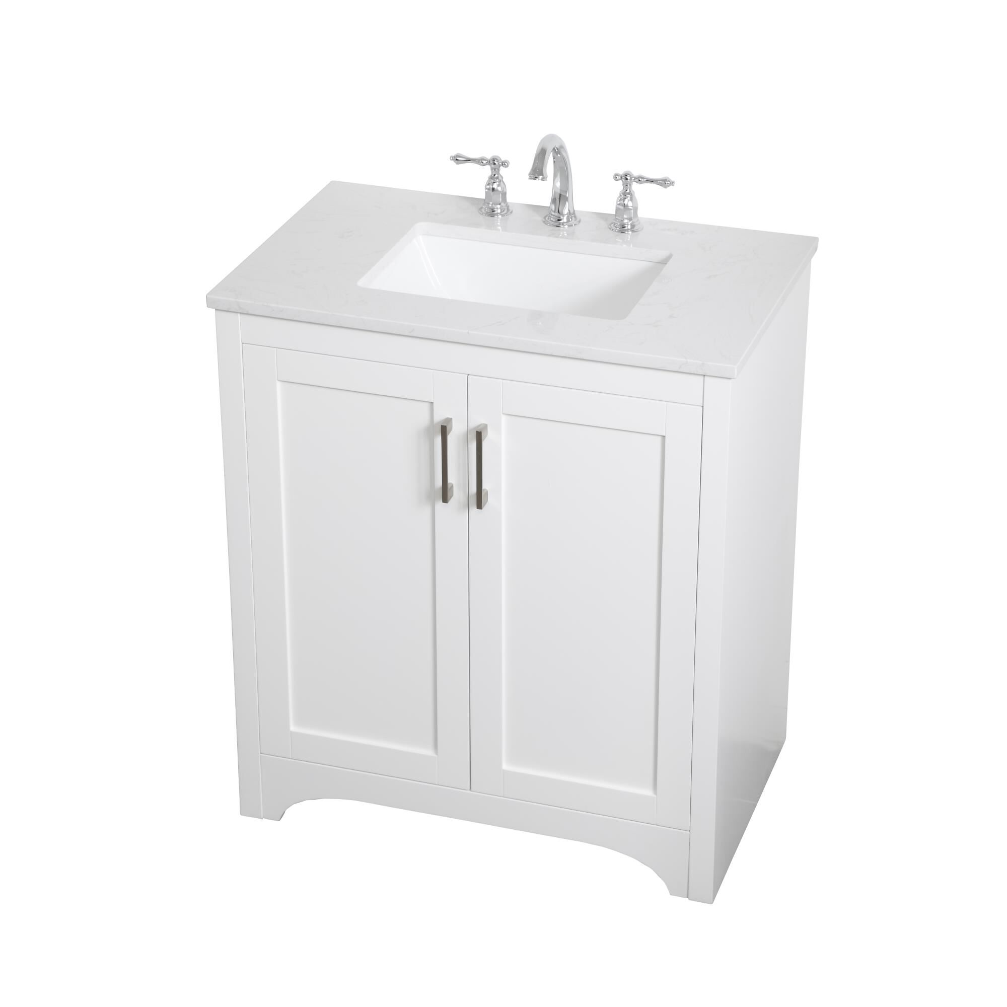 Shown in White finish