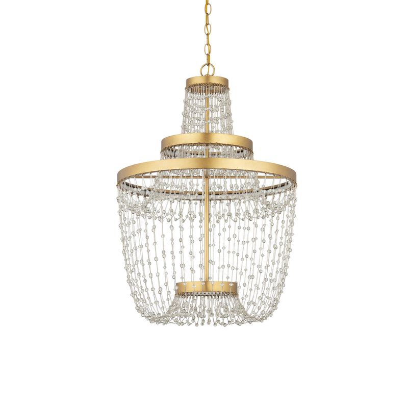 Mademoiselle 22 Inch Mini Chandelier by Currey and Company