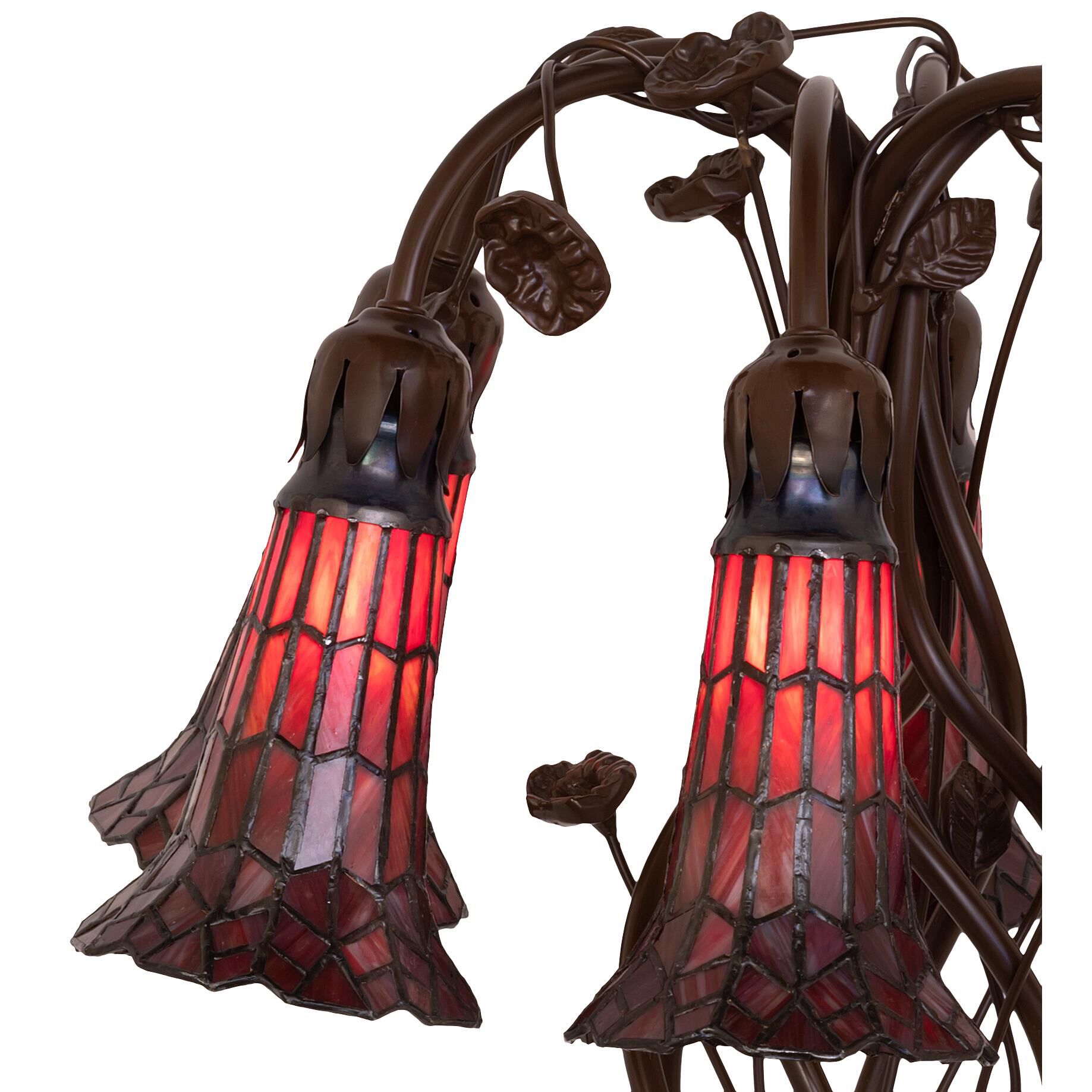 Stained Glass Pond Lily 18 Inch Table Lamp by Meyda Lighting