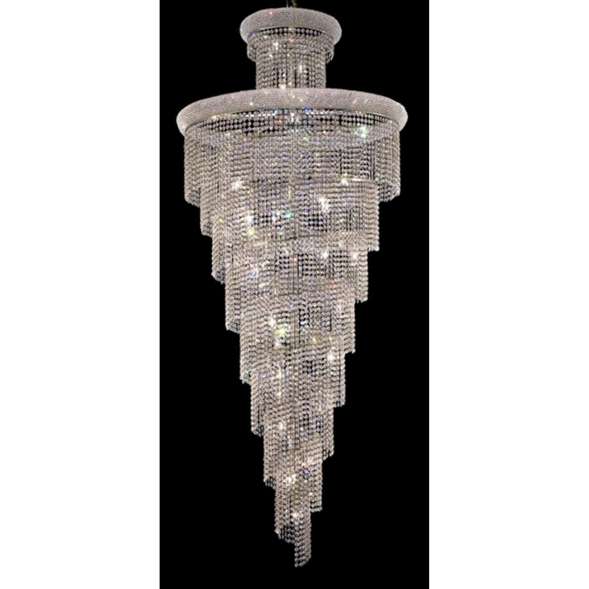 Spiral 36 Inch Large Pendant by Elegant Lighting