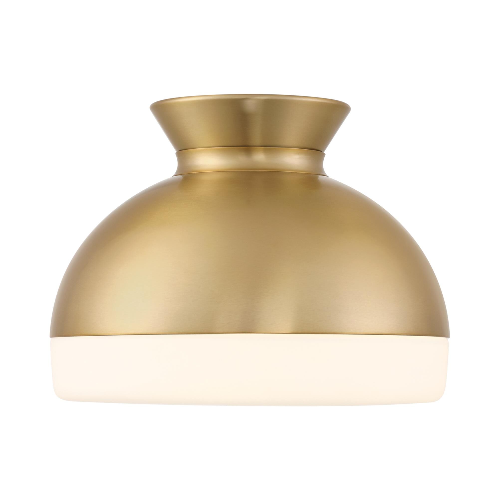 Shown in Vibrant Gold finish and Glass shade