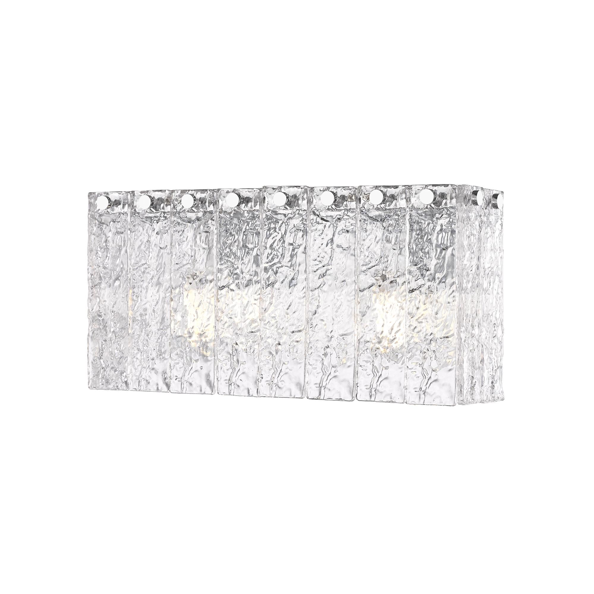 Shown in Chrome finish and Clear glass and Clear shade