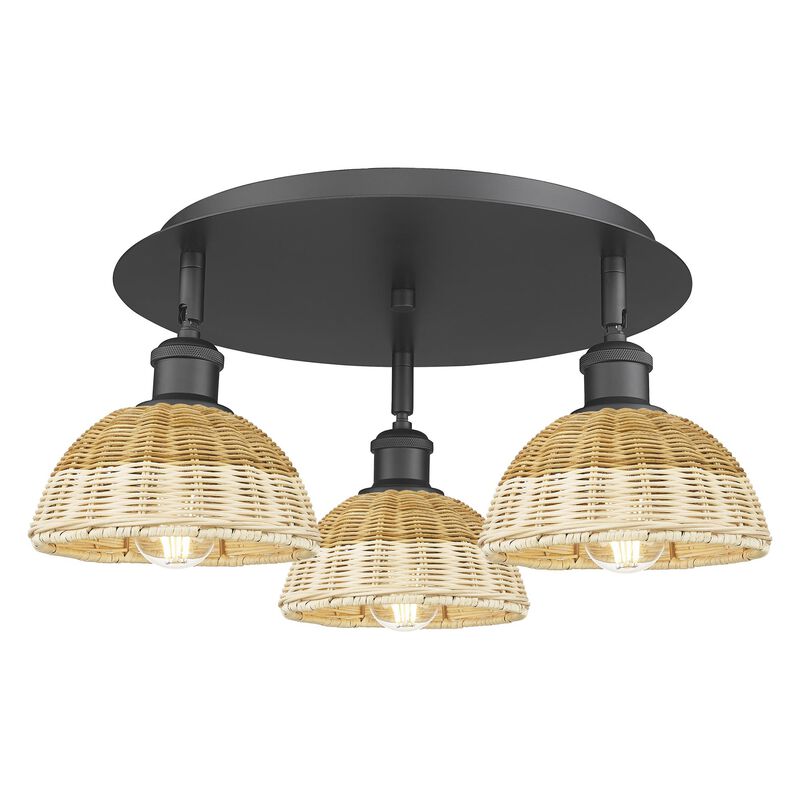 Bruno Marashlian Bristol Natural II 19 Inch Flush Mount by Innovations Lighting