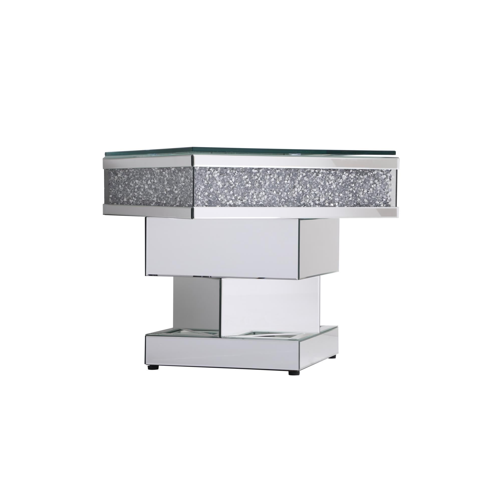 Modern End Table by Elegant Decor