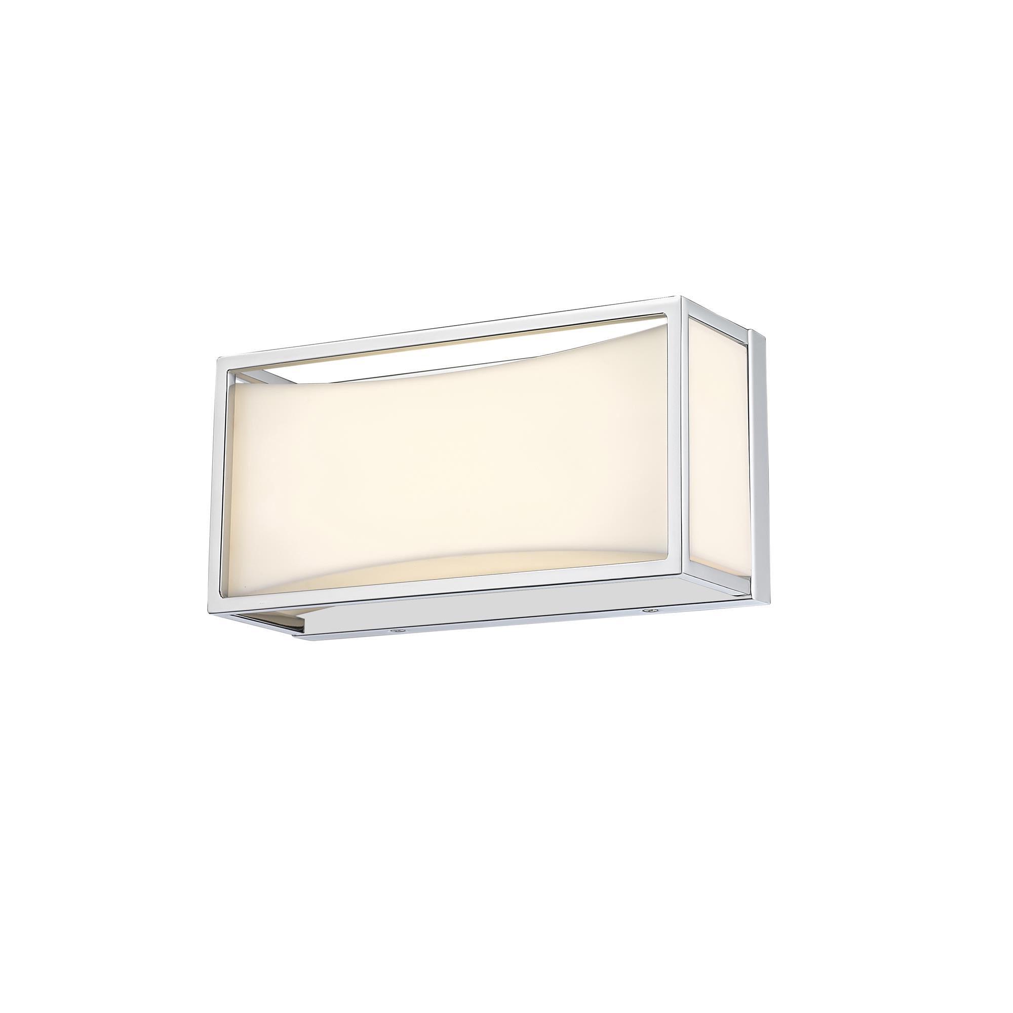 Shown in Chrome finish and Acrylic glass and Acrylic shade