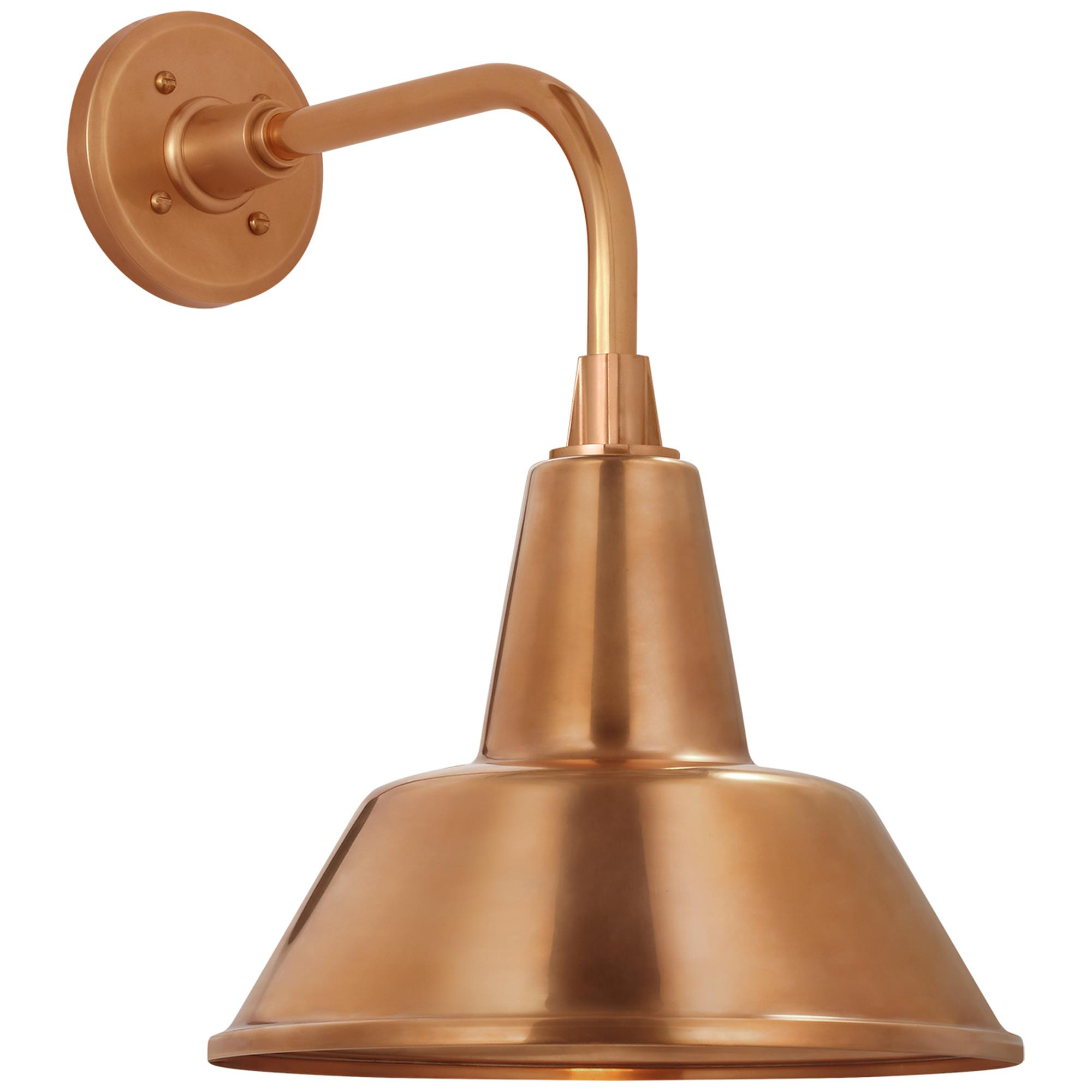 Shown in Soft Copper finish and Soft Copper Bowers shade
