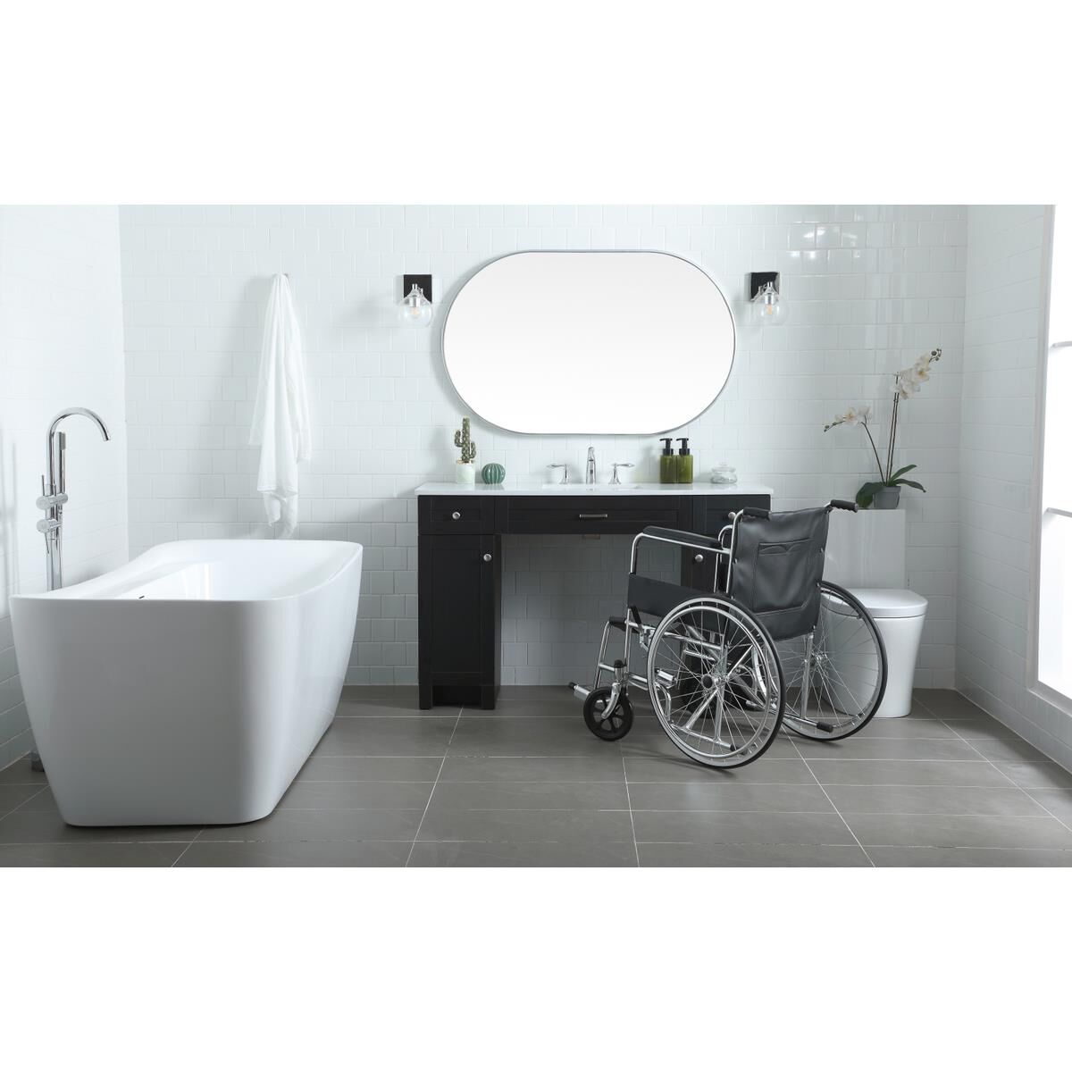 Shown in Black finish