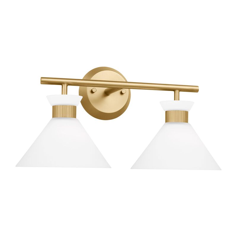 Drew & Jonathan Belcarra 17 Inch 2 Light Bath Vanity Light by Visual Comfort Studio