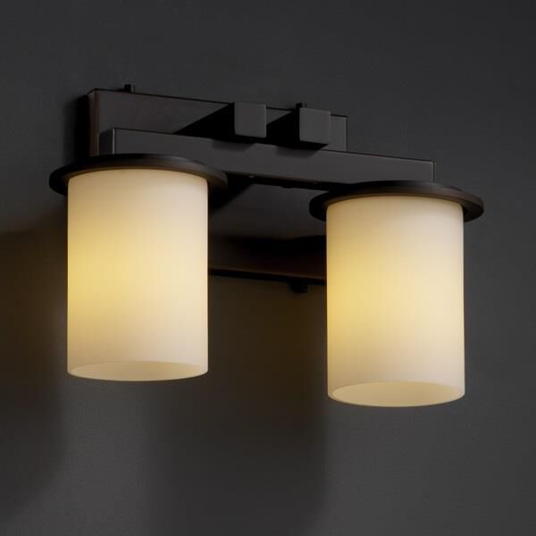 Fusion 13 Inch 2 Light Bath Vanity Light by Justice Design Group