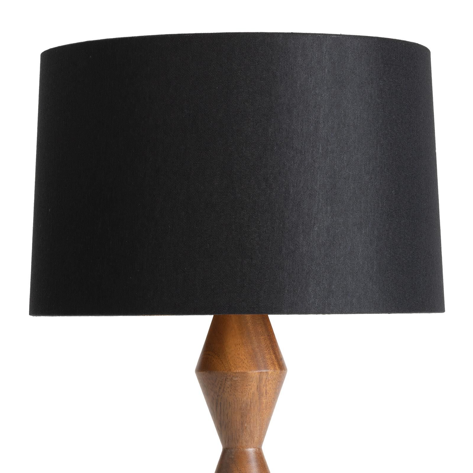 Shown in Brown finish and Linen shade