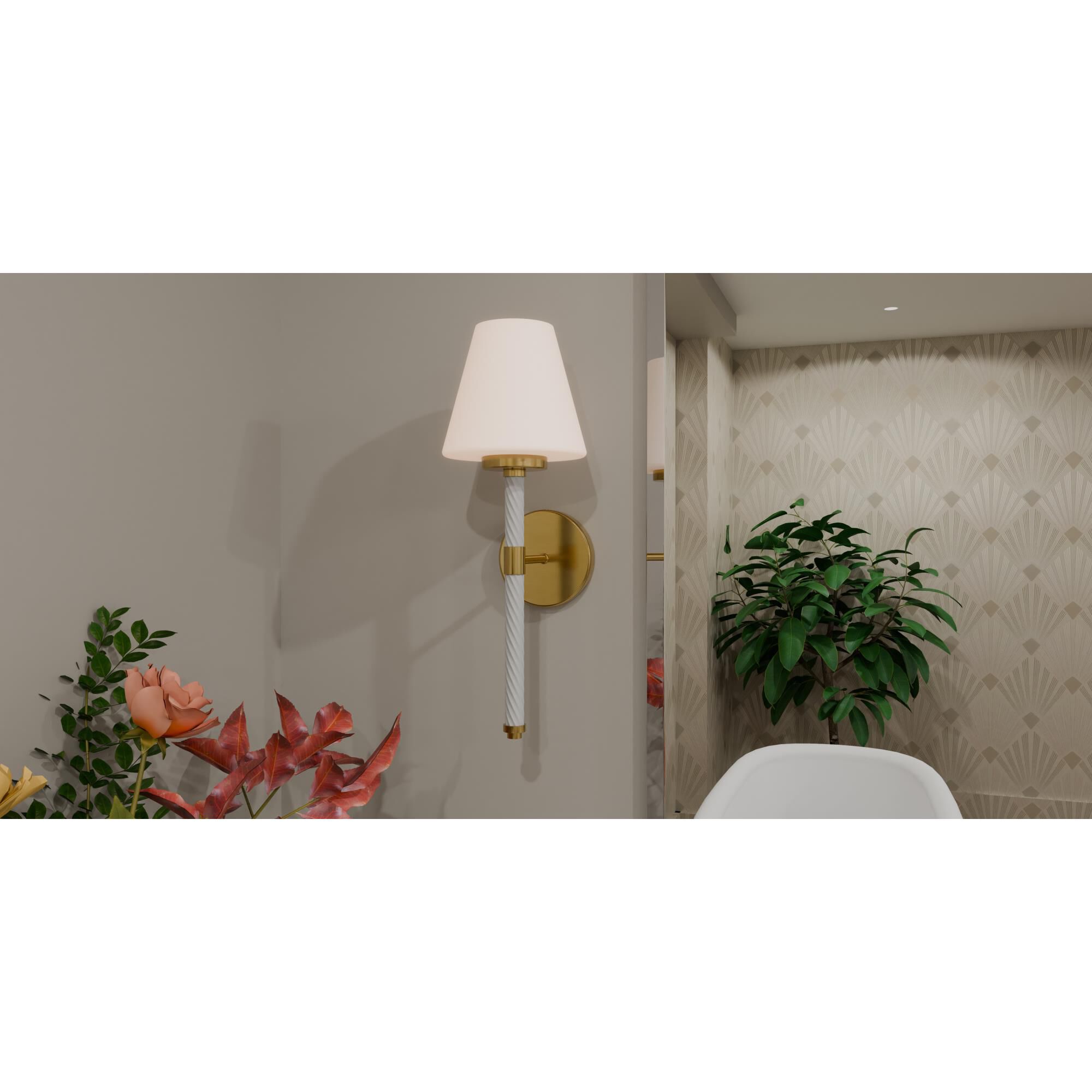 Andrea 7 Inch Wall Sconce by Quoizel